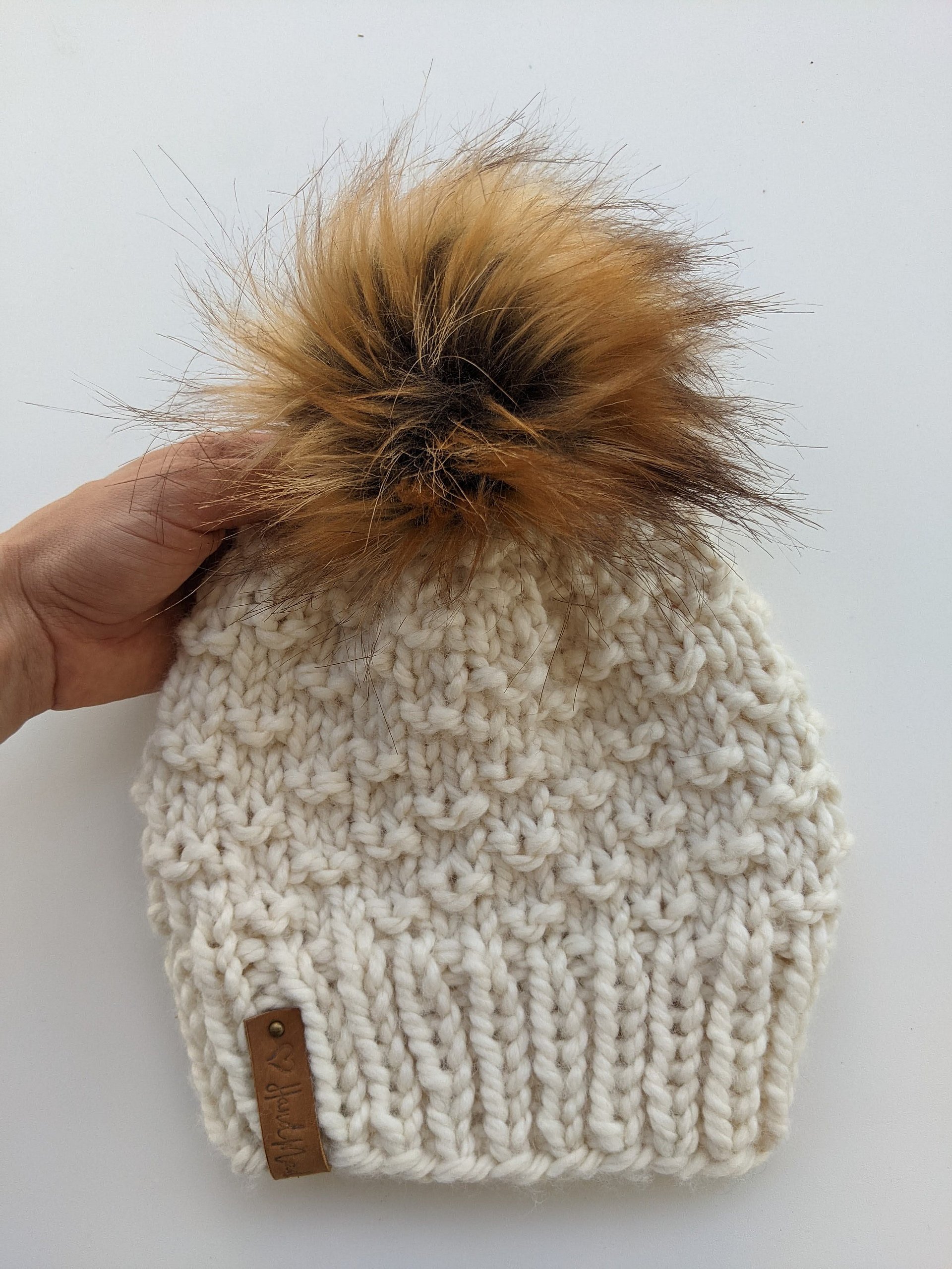 Raindrops Bulky Hat Knitting Pattern product image (8)