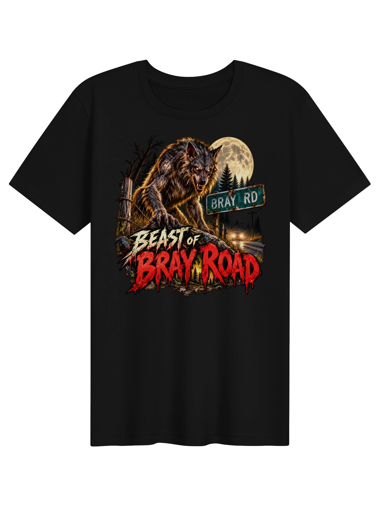 Beast of Bray Rd Werewolf Horror Tee product image (6)