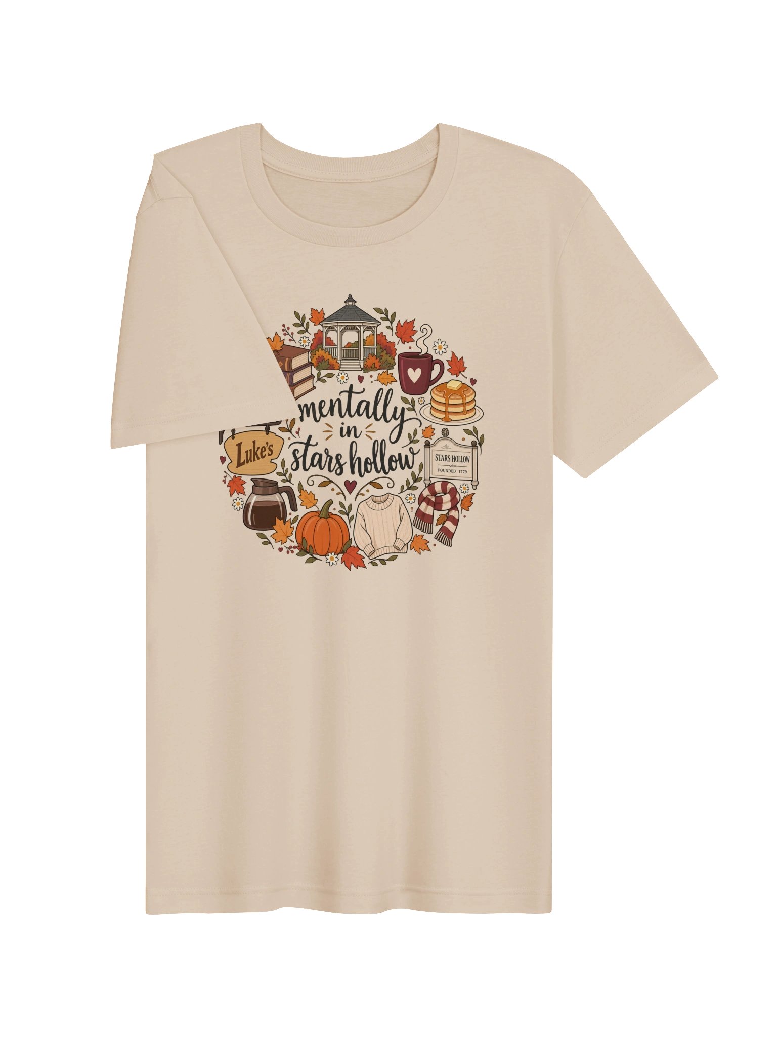 Mentally in Stars Hollow T-Shirt | Cozy Fall Bookish Tee product image (13)