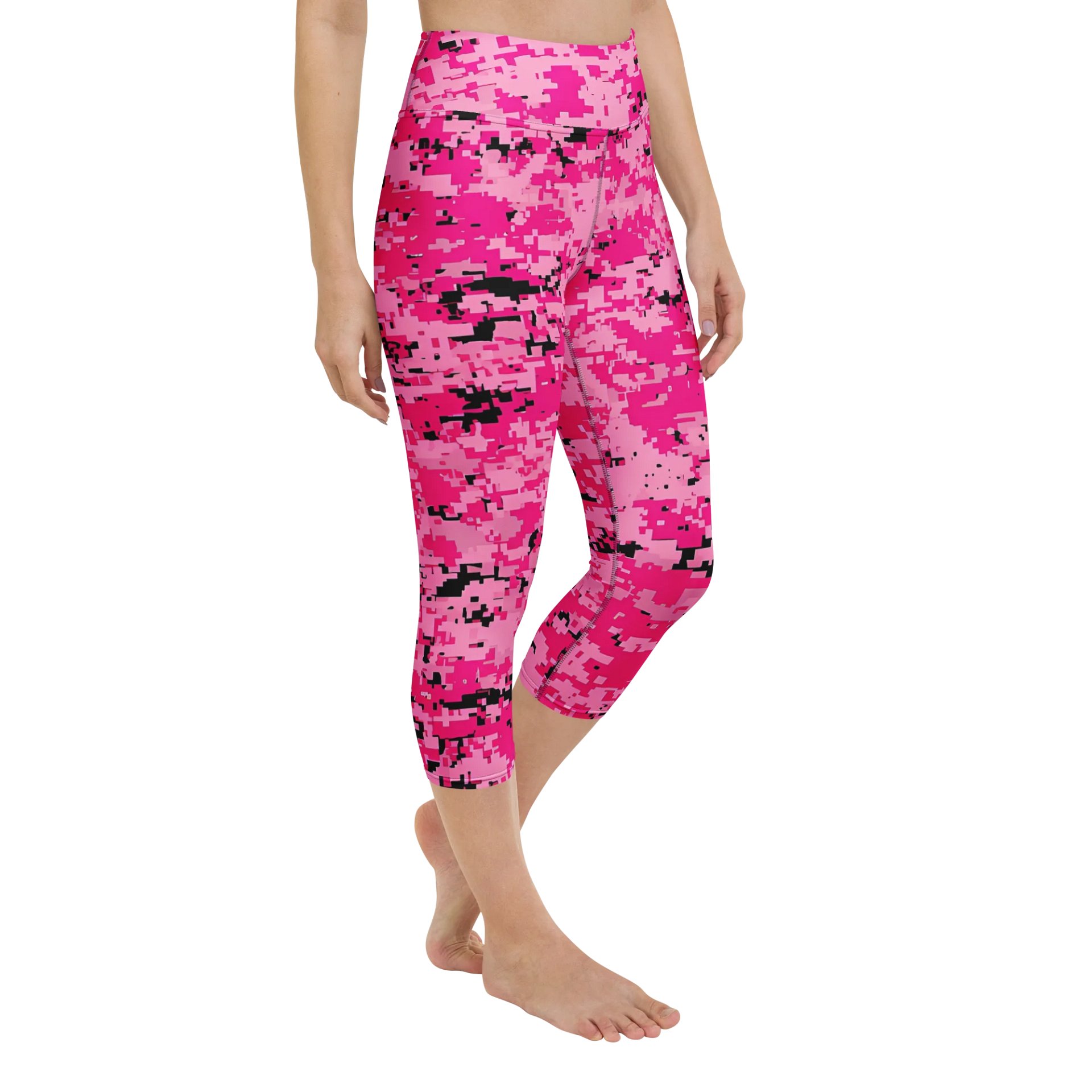 Pink Mosaic 90s Yoga Capri Leggings product image (2)
