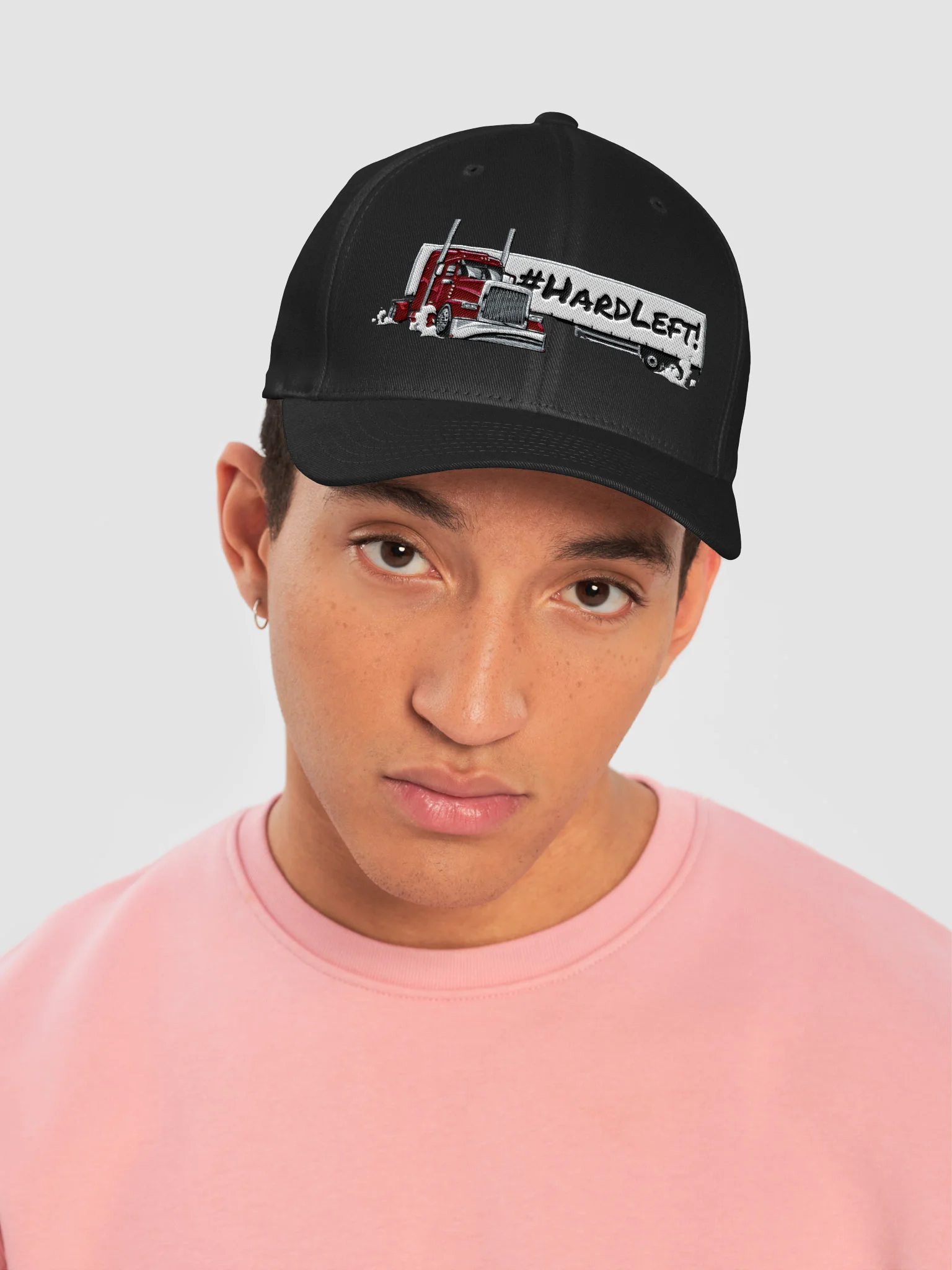"Hard Left" Fitted Cap product image (9)