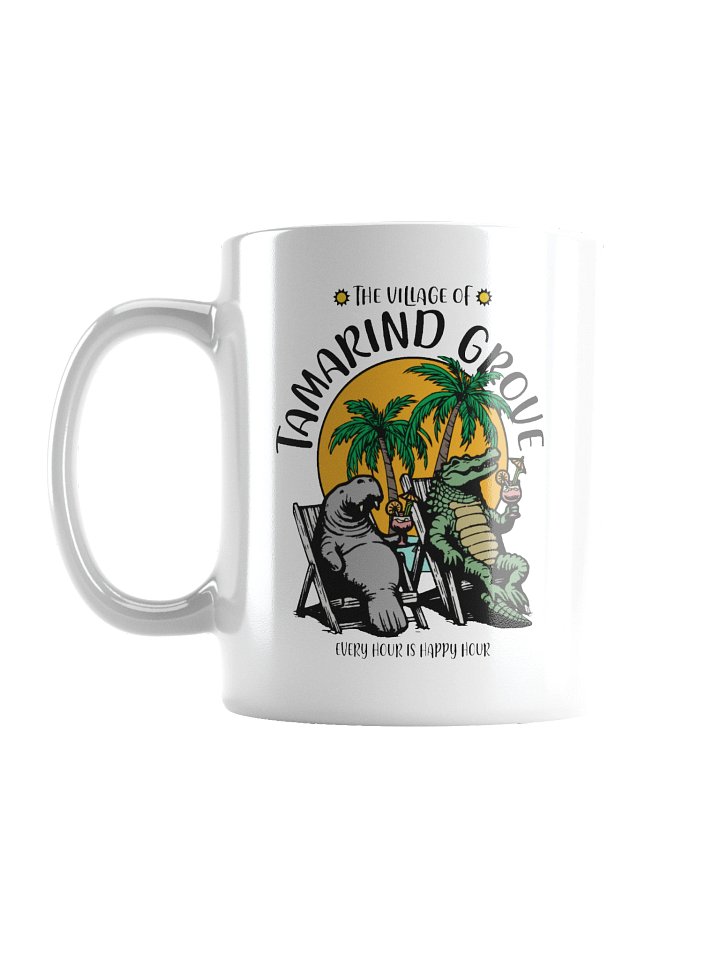 The Village of Tamarind Grove TV Florida USA Fun Manatee Alligator Design Coffee Mug product image (2)
