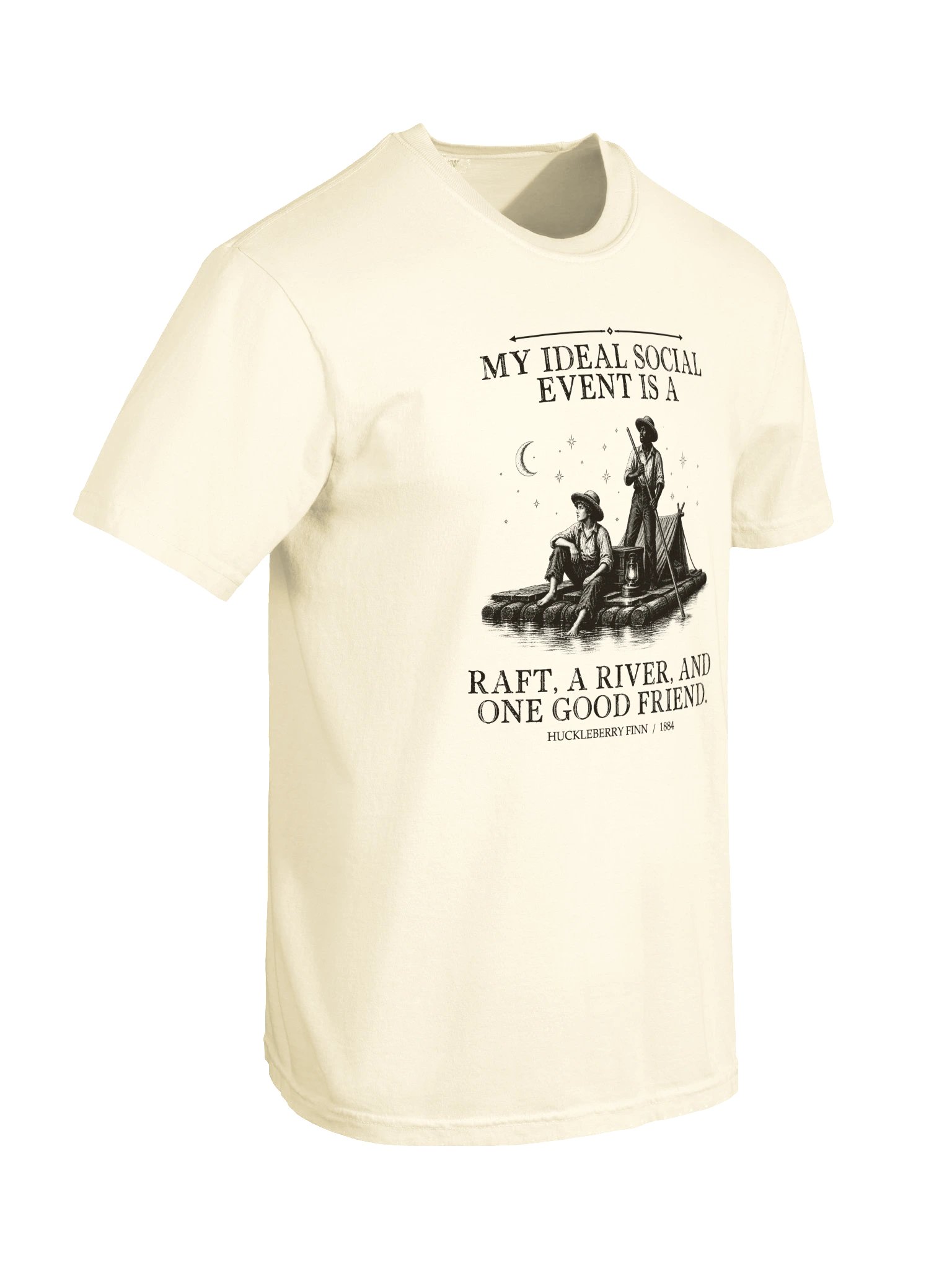 Ideal Social Event Raft River One Good -- Adventures of Huckleberry Finn Tee (Light) product image (21)