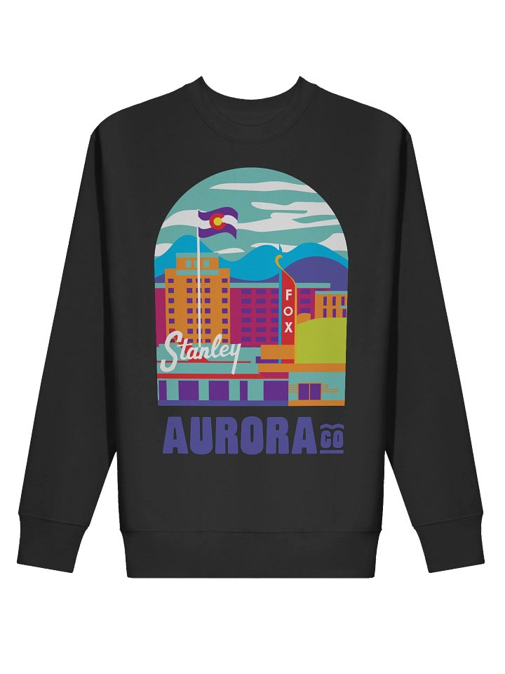 Aurora Cityscape Crew Neck Sweatshirt (Multicolor) product image (6)