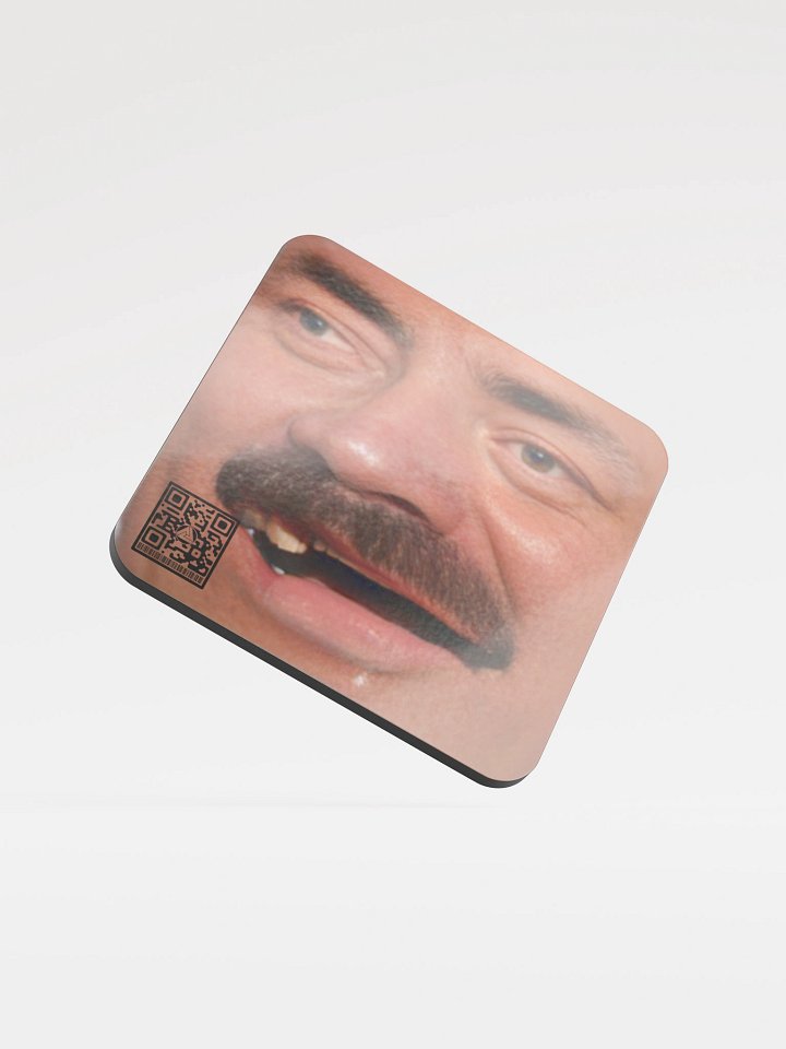 AI KEK Glossed Cork Coaster product image (1)