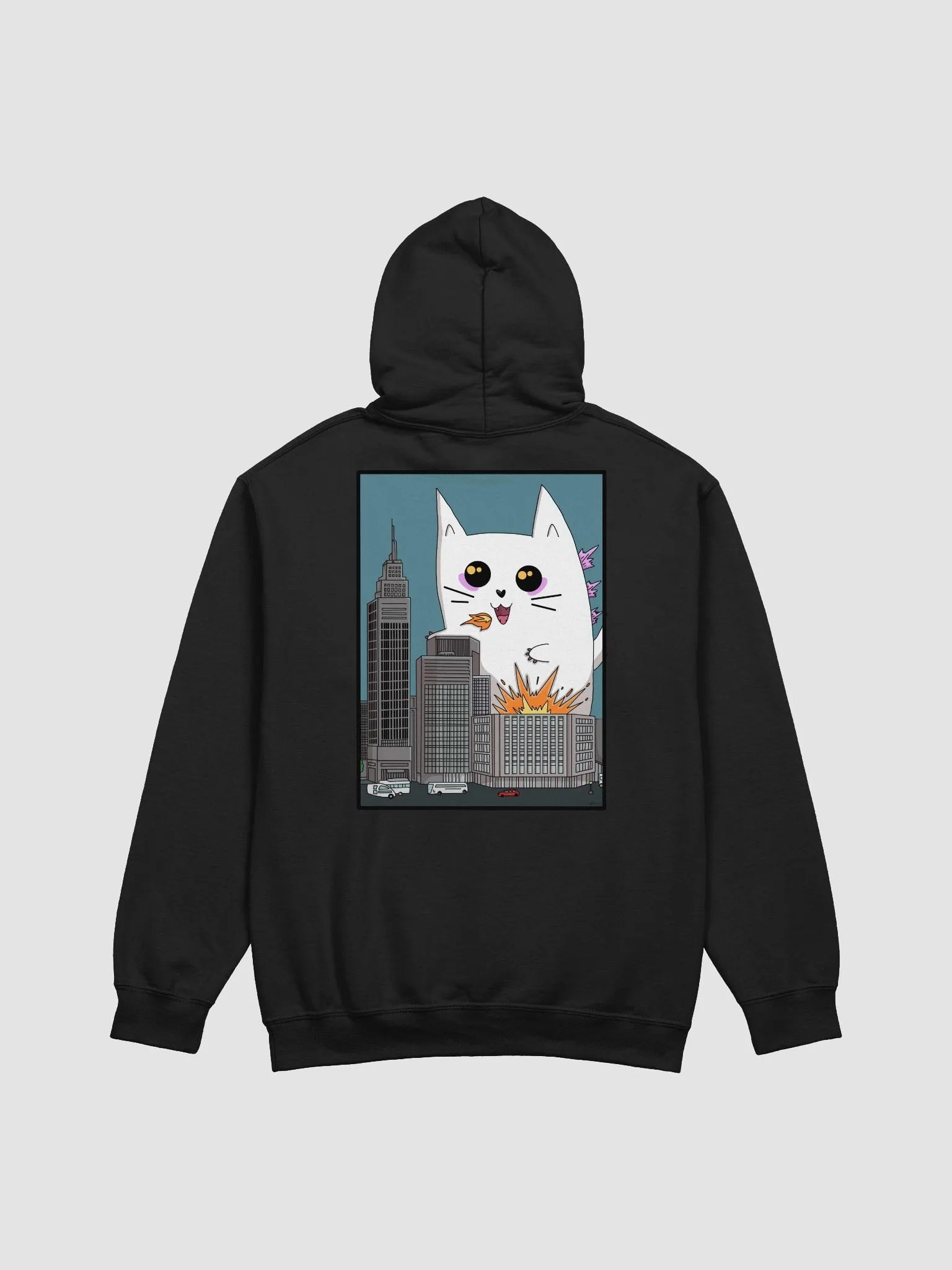 Catzilla! hoodie (back design) (front logo) product image (17)