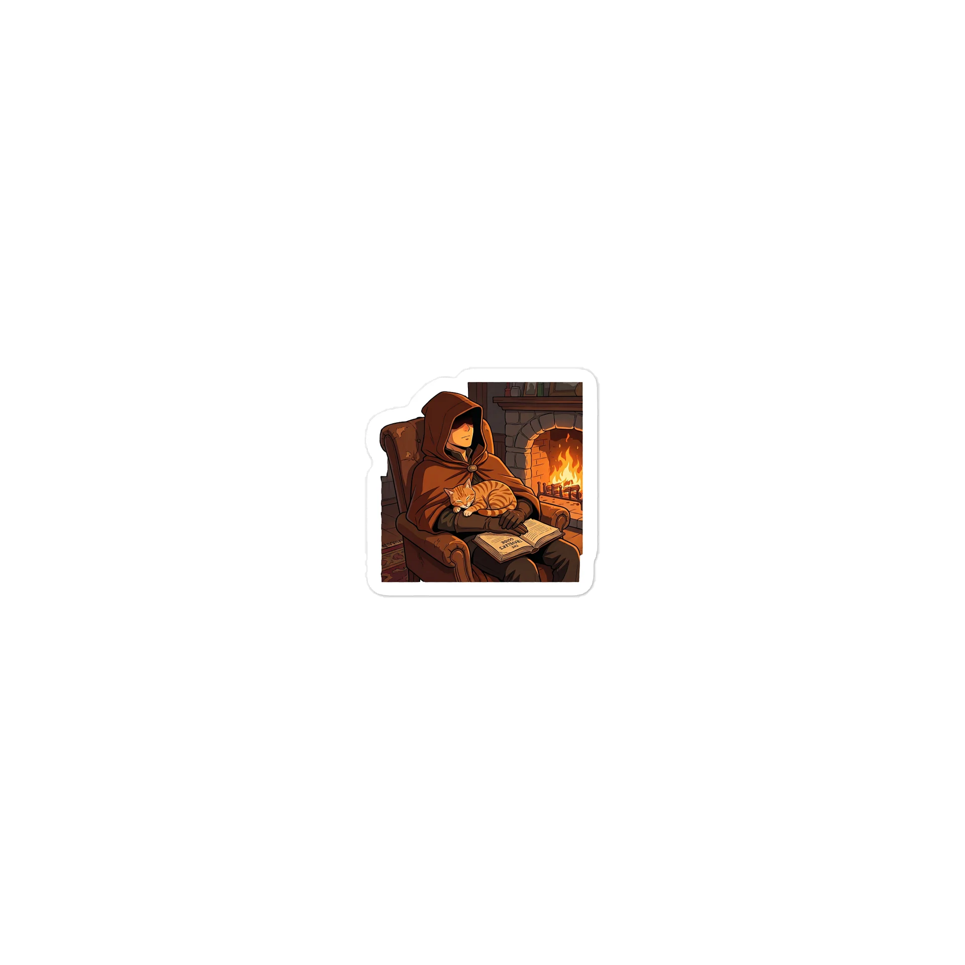 Fireside Nap — Bard & Ember Sticker product image (3)
