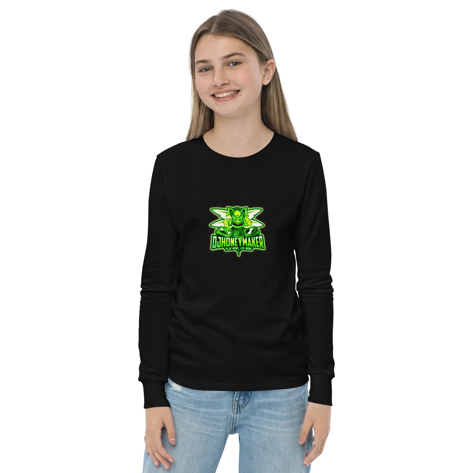Neon Logo Youth Long Sleeve T-Shirt product image (8)