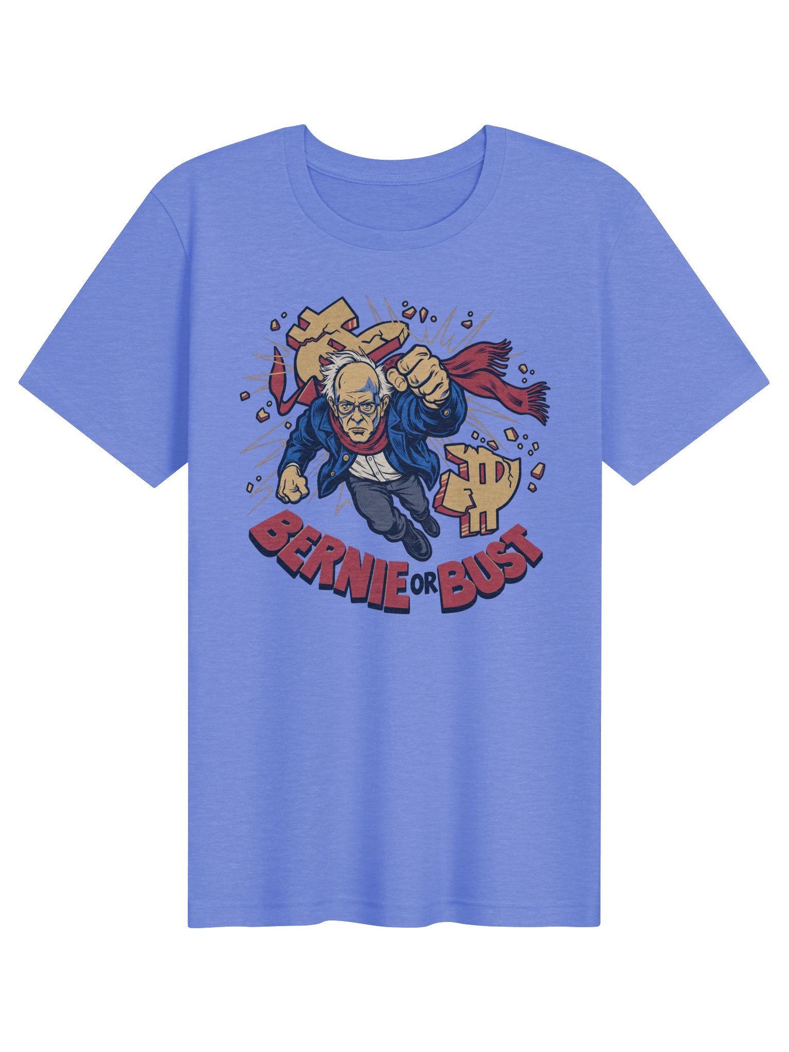 Bernie or Bust Unisex T-Shirt – Vintage Political Graphic Tee product image (1)
