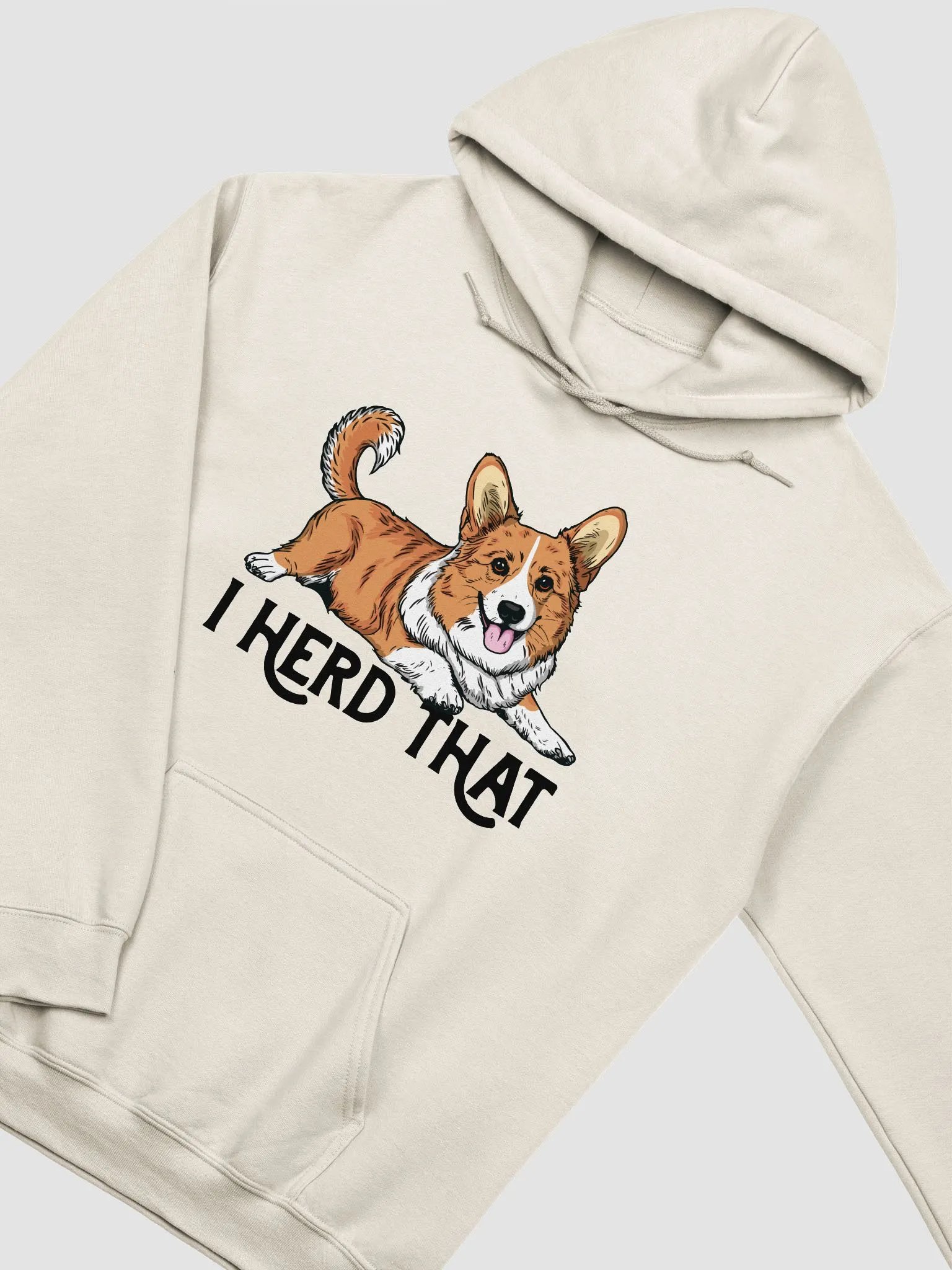 I Herd That Hooded Sweatshirt of a Cardigan Welsh Corgi | Funny Hoodie for Herding Dog Paw-rents product image (5)