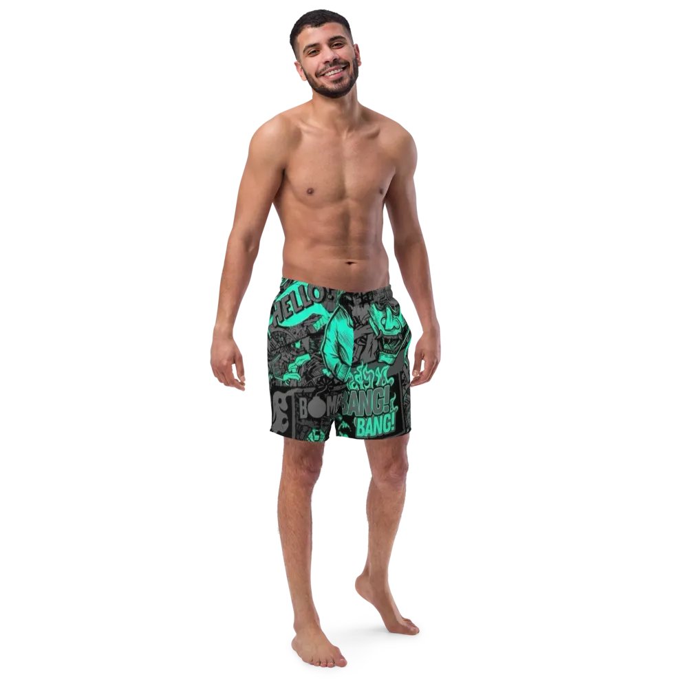 Comic Chaos Men's Swim Trunks product image (3)