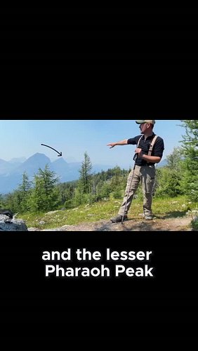 Healy Pass summit (9km steady incline from trailhead): Other side reveals Scarab/Mummy Lakes, Pharaoh Peaks (main/lesser), Ba...