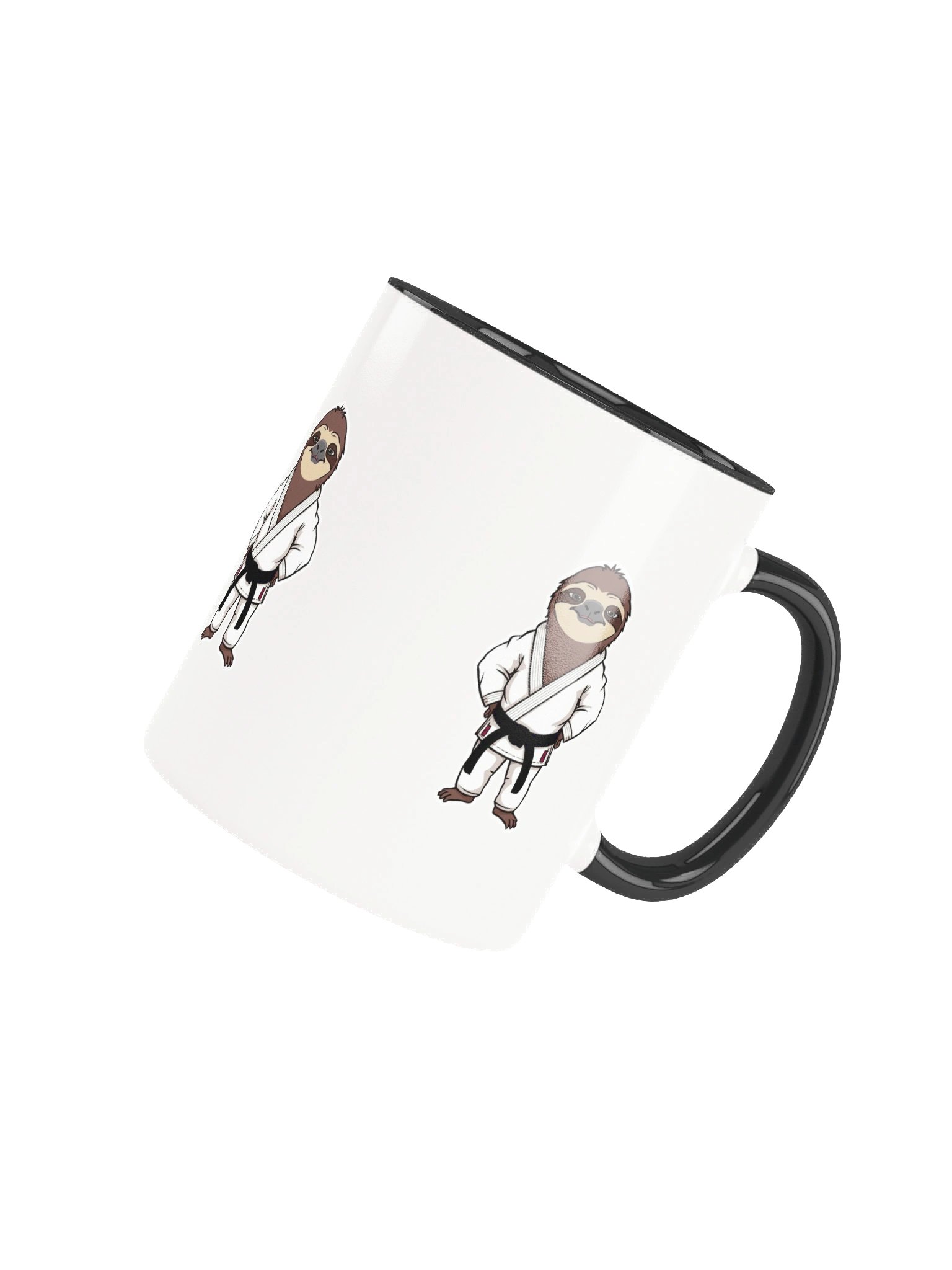 Funny Sloth Black Belt Ceramic Mug product image (7)