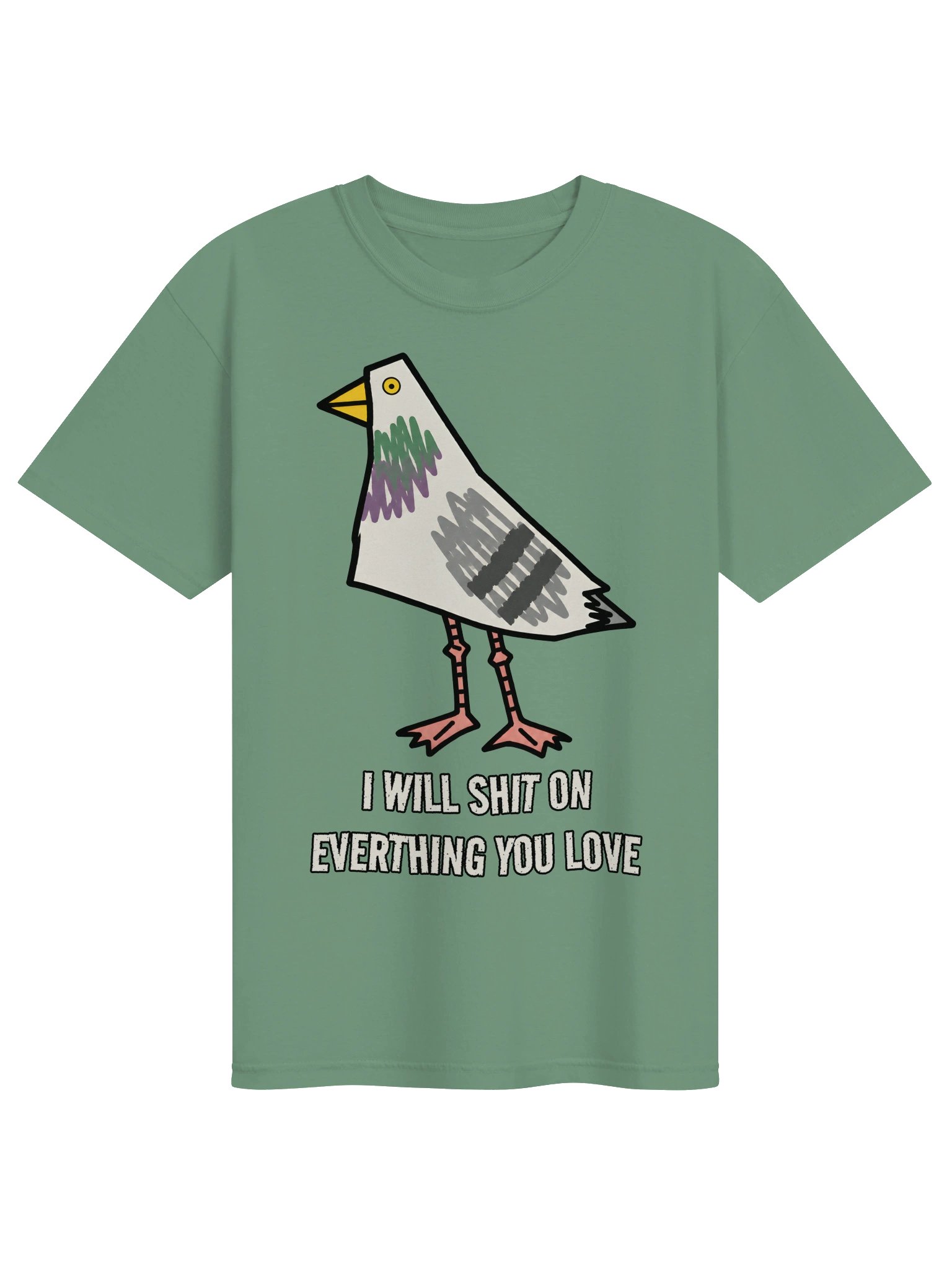 Dove Shit .... Heavyweight Vintage Graphic Tee product image (1)