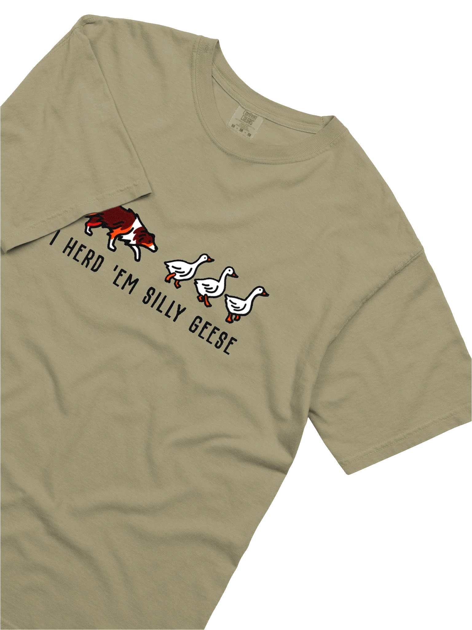 I Herd 'Em Silly Geese T-Shirt(Embroidered) of an Australian Shepherd(Red Tricolor) product image (8)