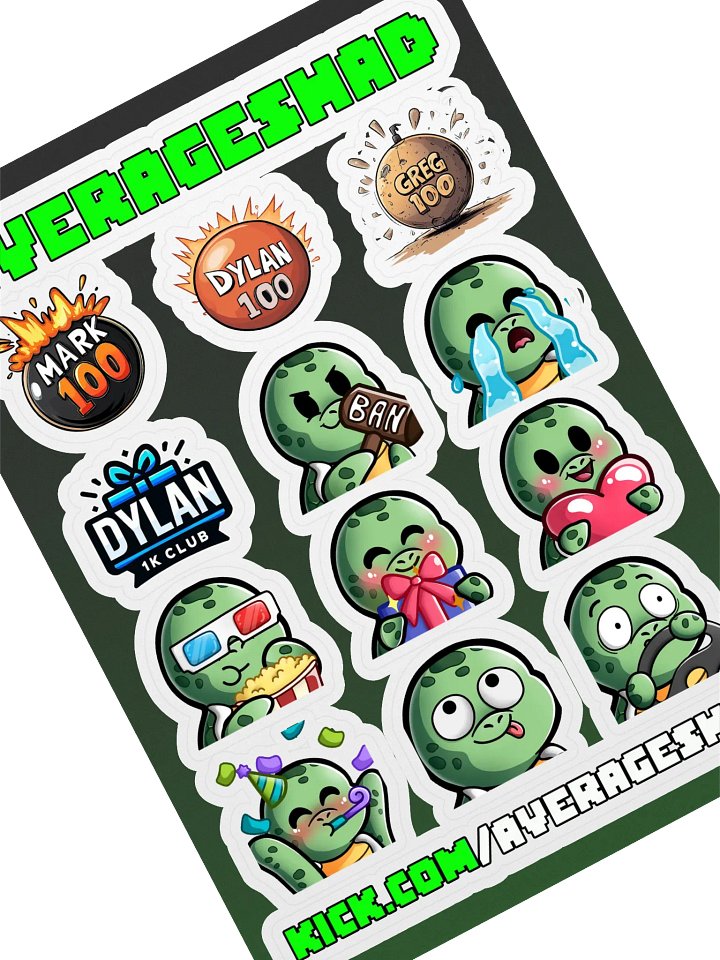 AvShad KICK Sticker Pack 01 product image (1)