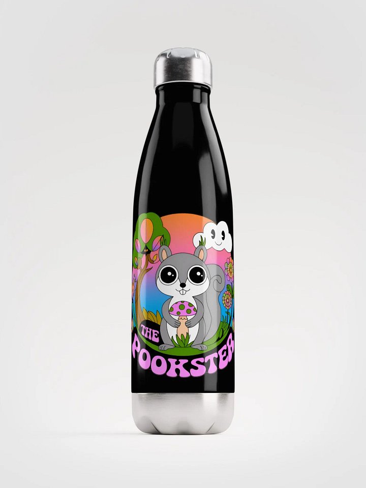 Whimsical Pookster Steel Water Bottle product image (1)