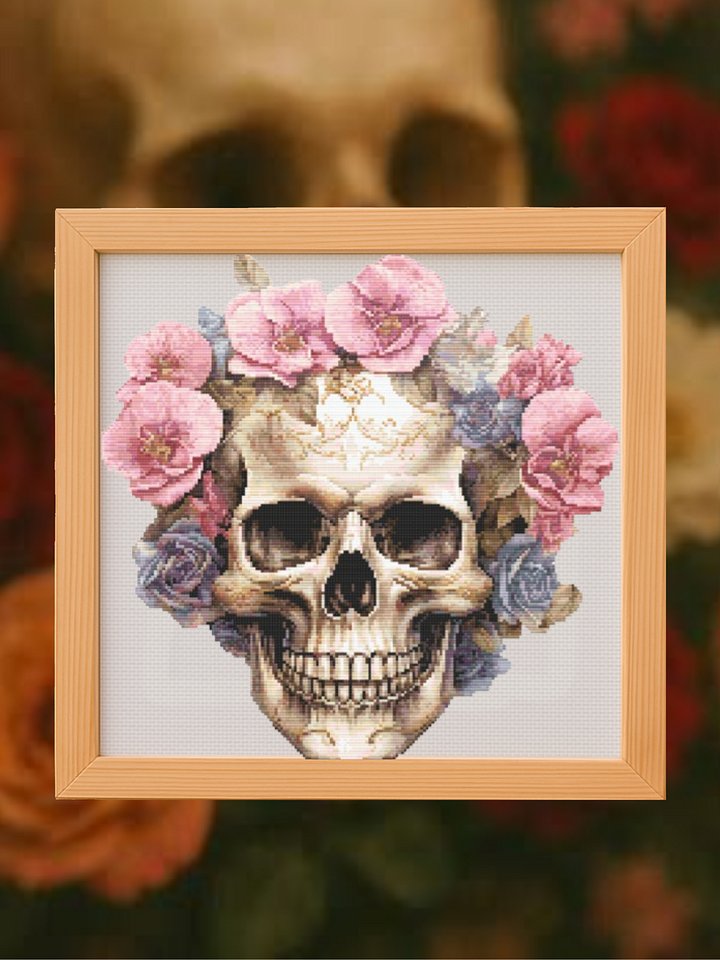 Bloom & Bones Cross Stitch Pattern product image (1)