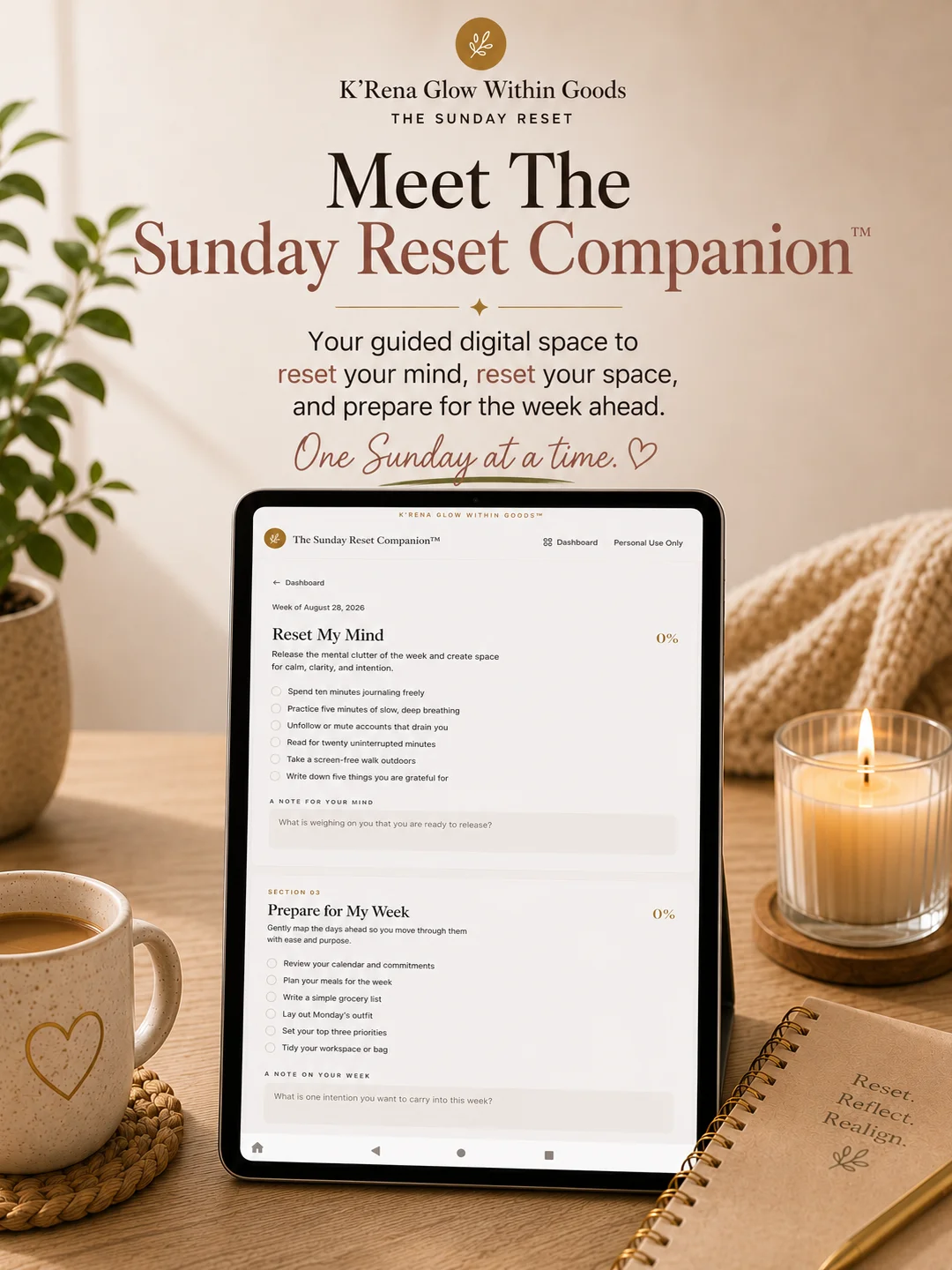 The Sunday Reset Ritual Kit™ | Complete Digital Reset Experience product image (12)