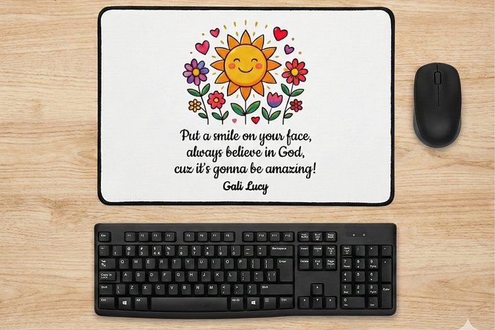 Put a Smile Desk Mat - Style 1 product image (1)