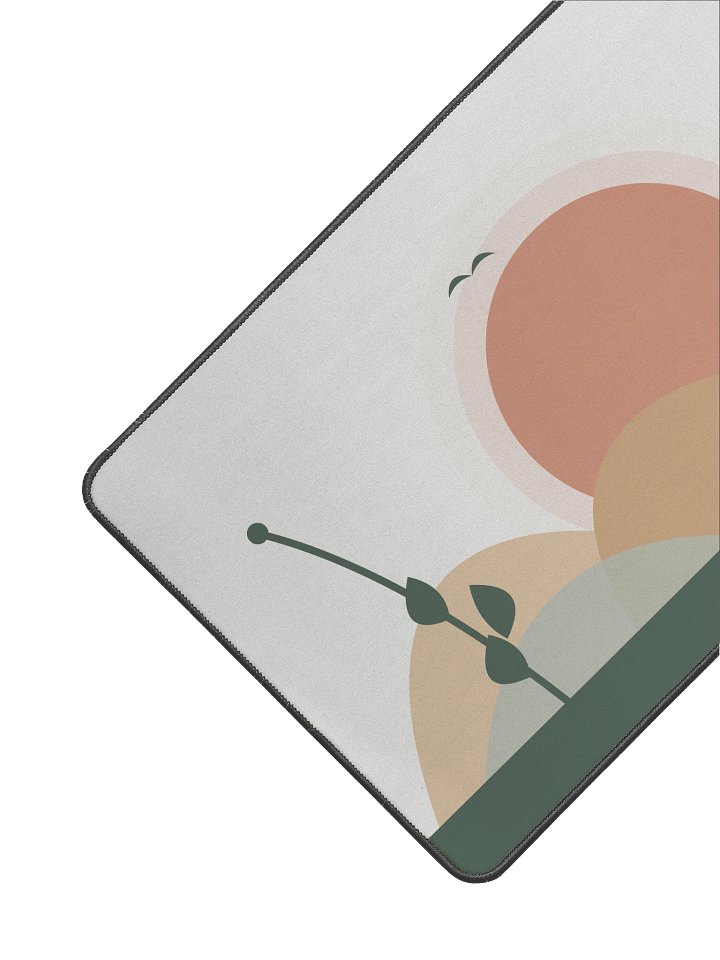 Aesthetic Boho Desk Mat | 12" x 22" Mid-Size Workspace Pad product image (2)