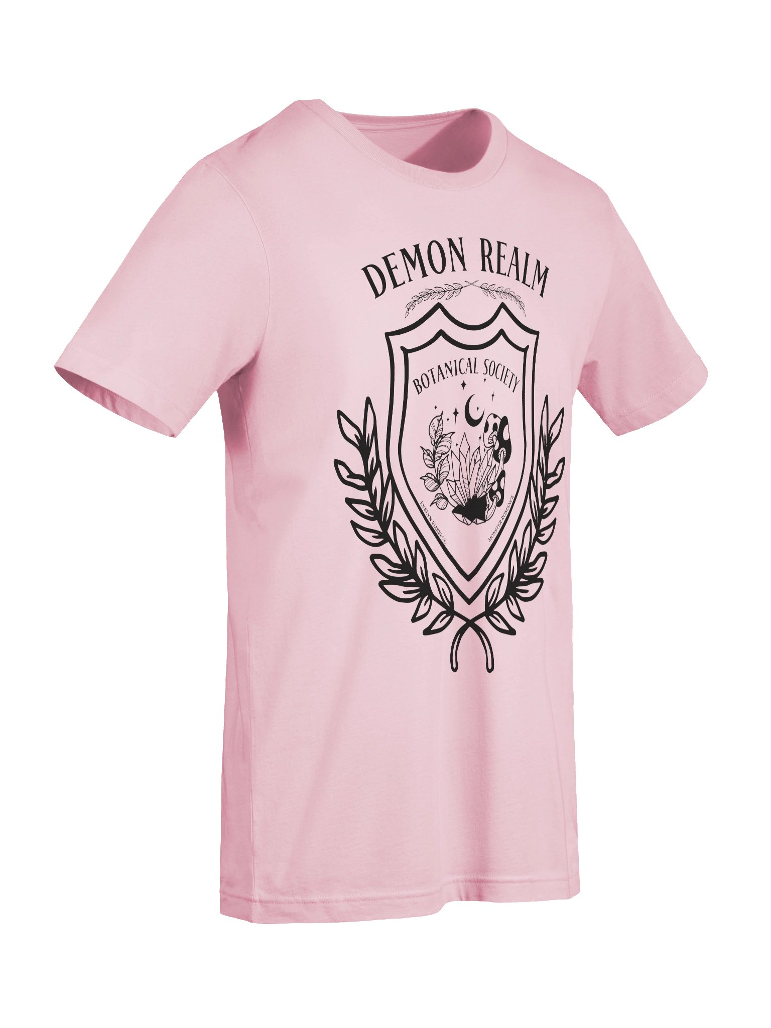 "Demon Realm Botanical Society" Bella+Canvas T-Shirt - black text on light colors product image (76)