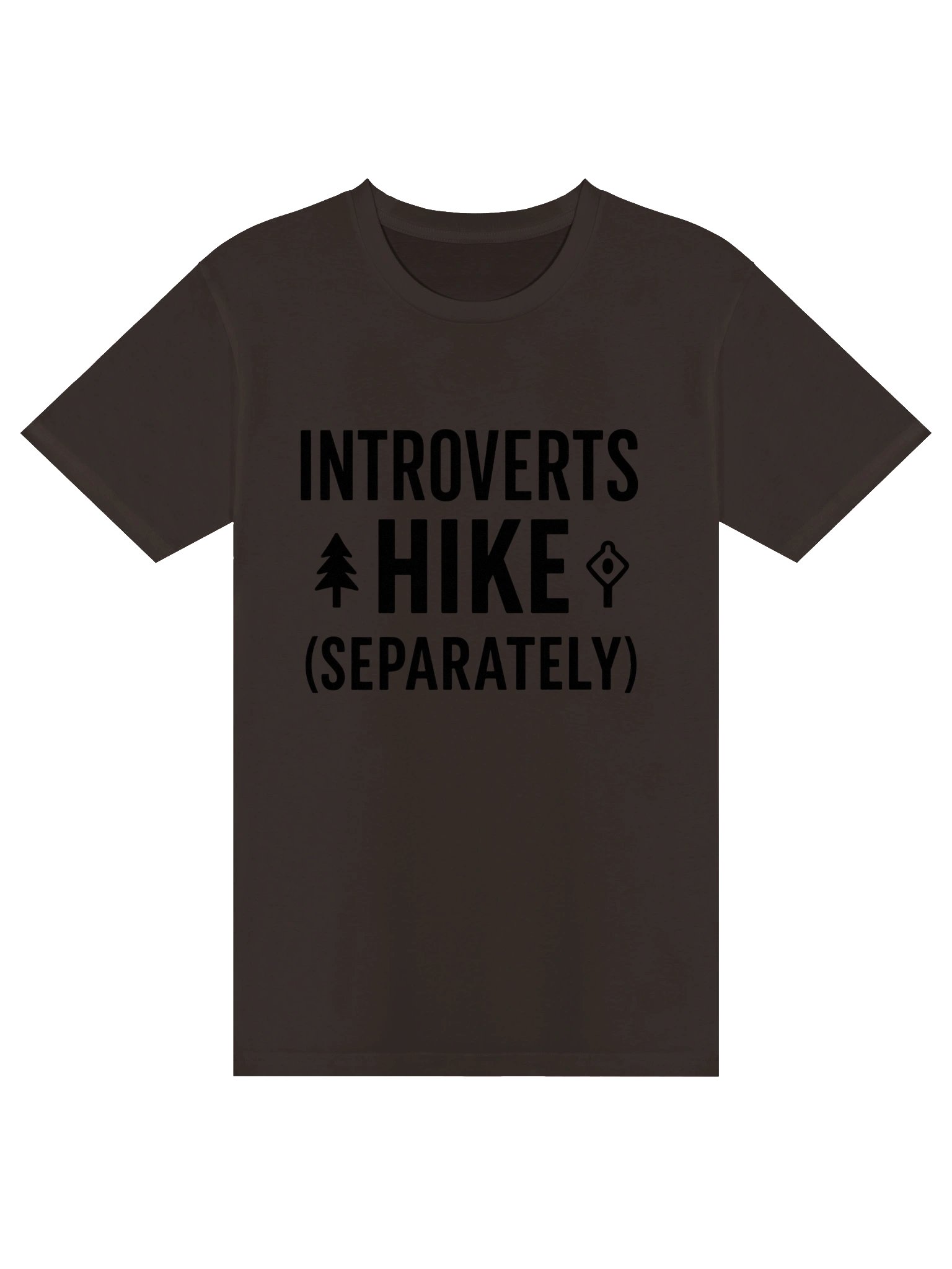 Introverts Hike Separately T-Shirt | Funny Hiking & Nature Graphic Tee product image (1)