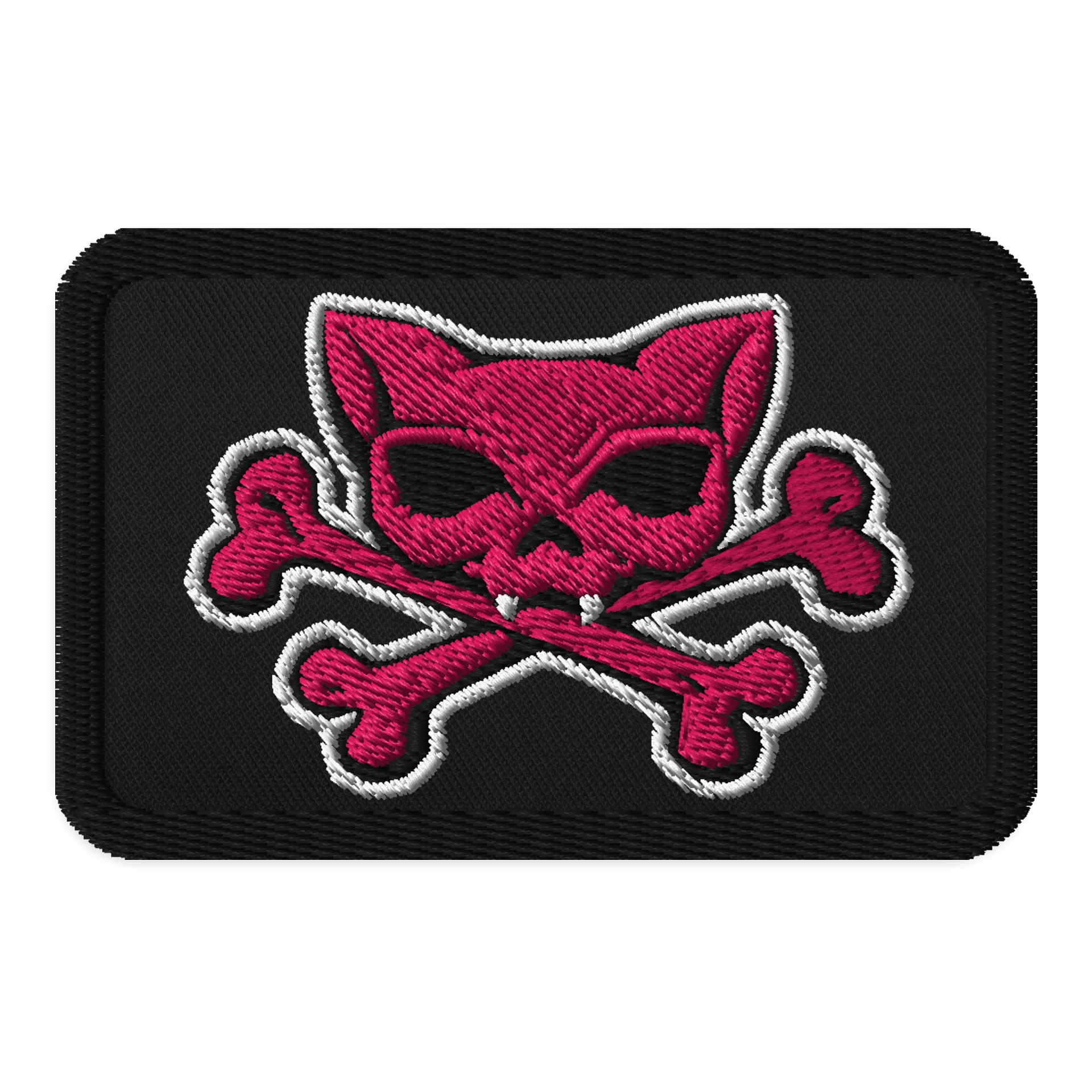 Hot Pink Kat Skull Patch product image (1)