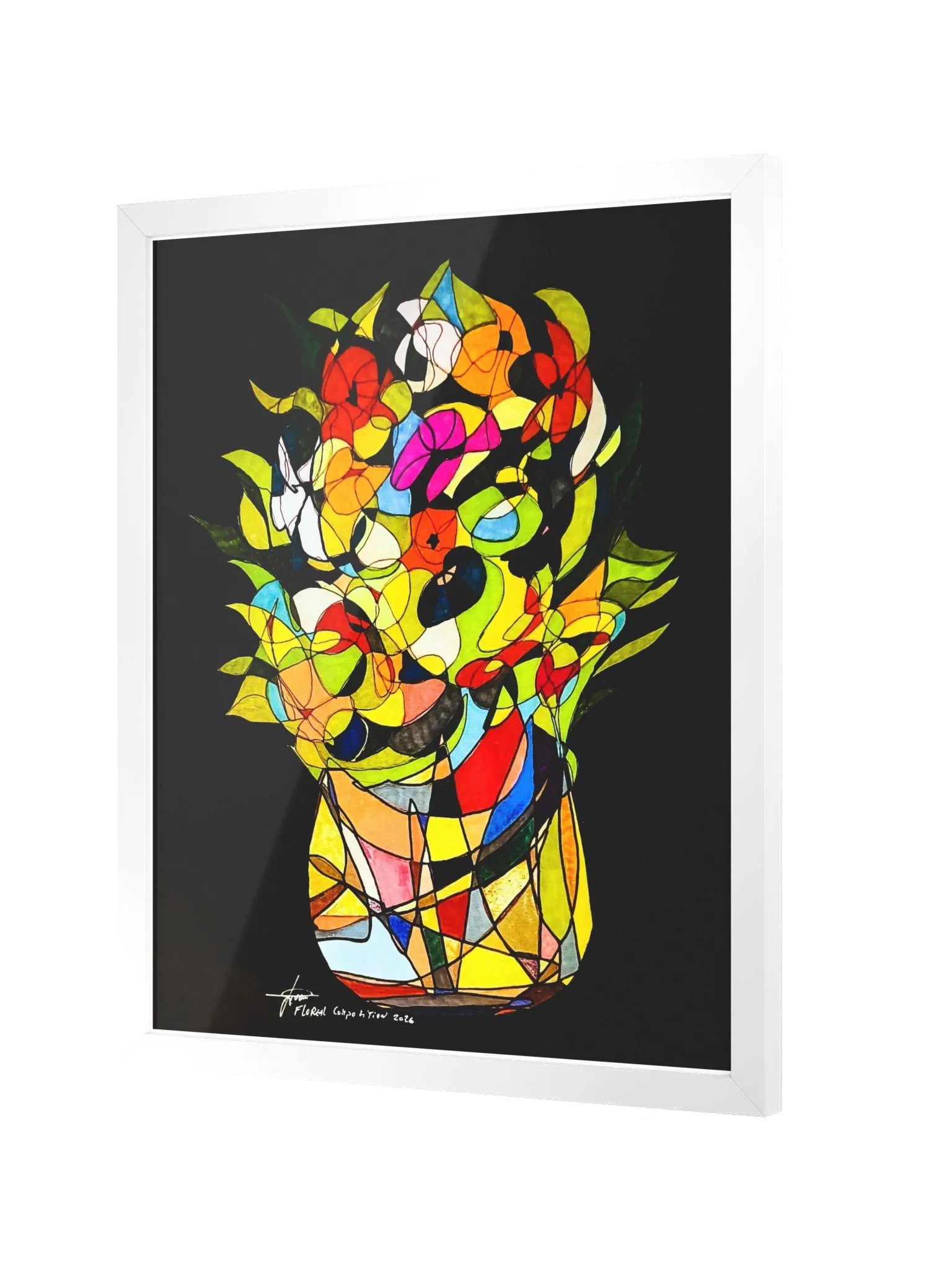 Floreal Composition 2026 – Fine Art Print with Frame product image (2)