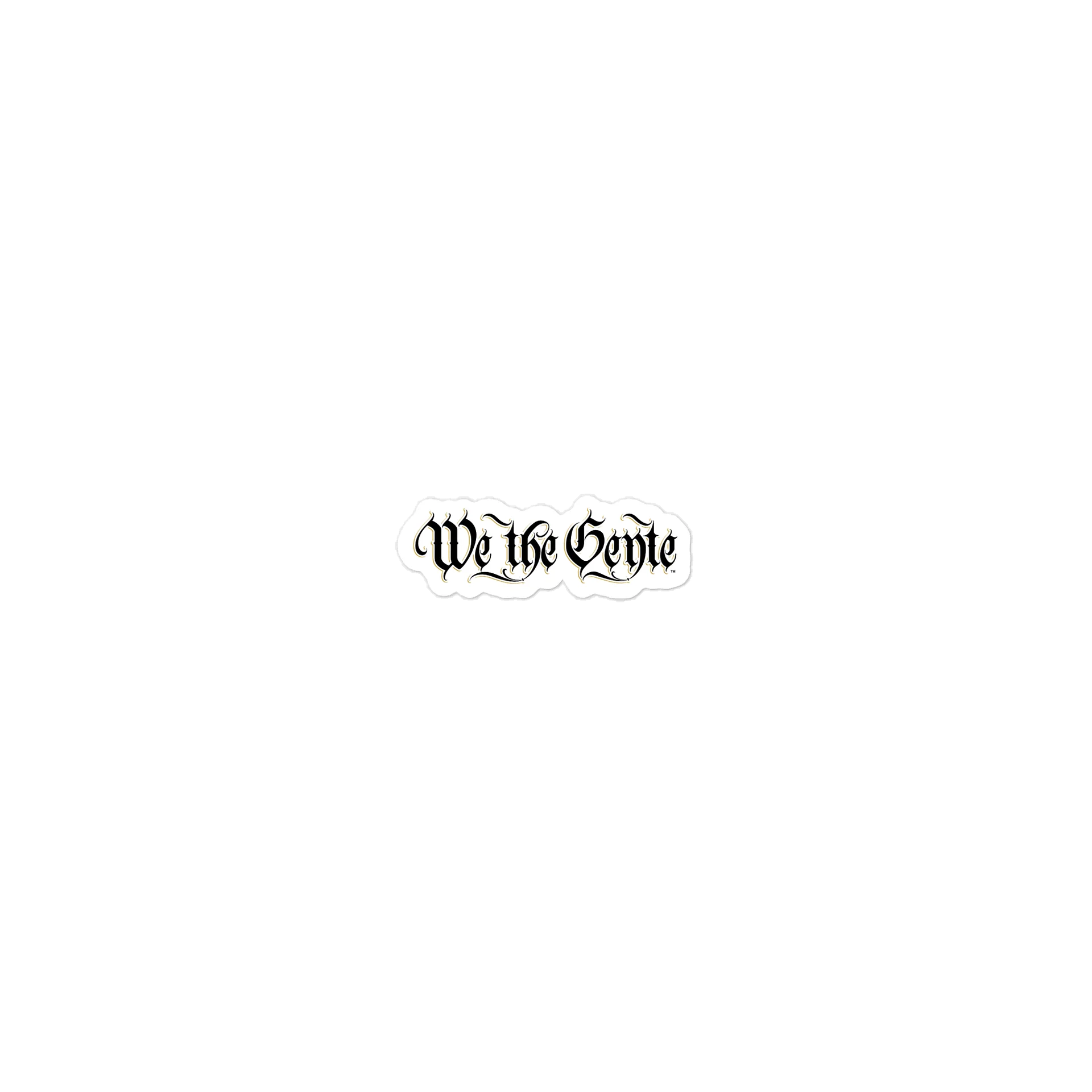 We The Gente logo Die-Cut Sticker product image (2)