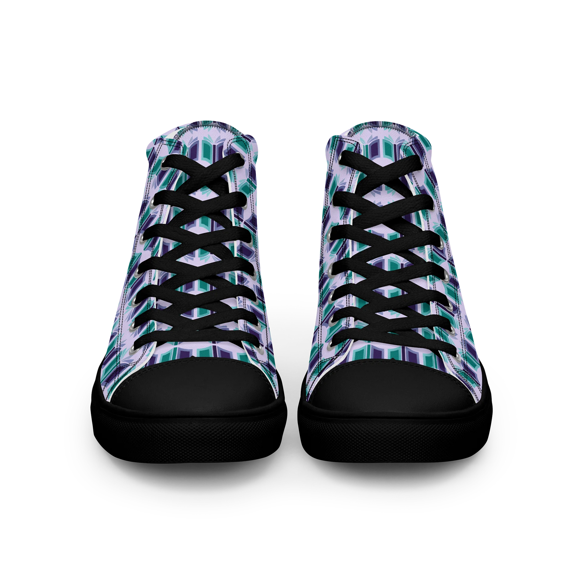 Women's Purple High Top Canvas Shoes + One-Time Contribution product image (3)