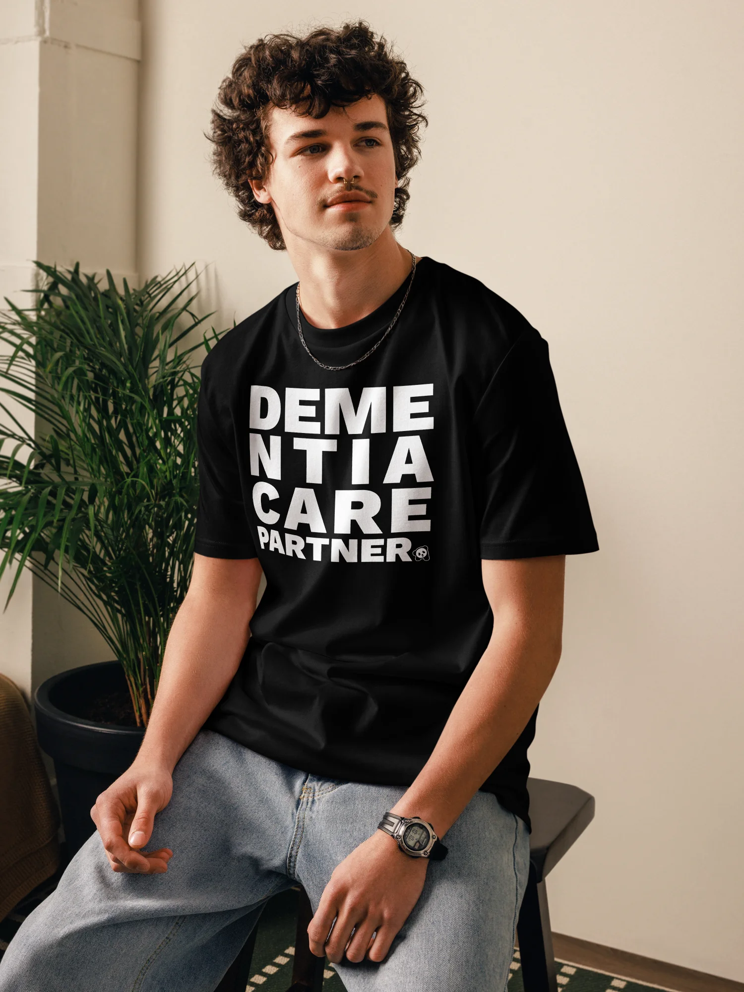 Dementia Care Partner T-Shirt - Black product image (6)