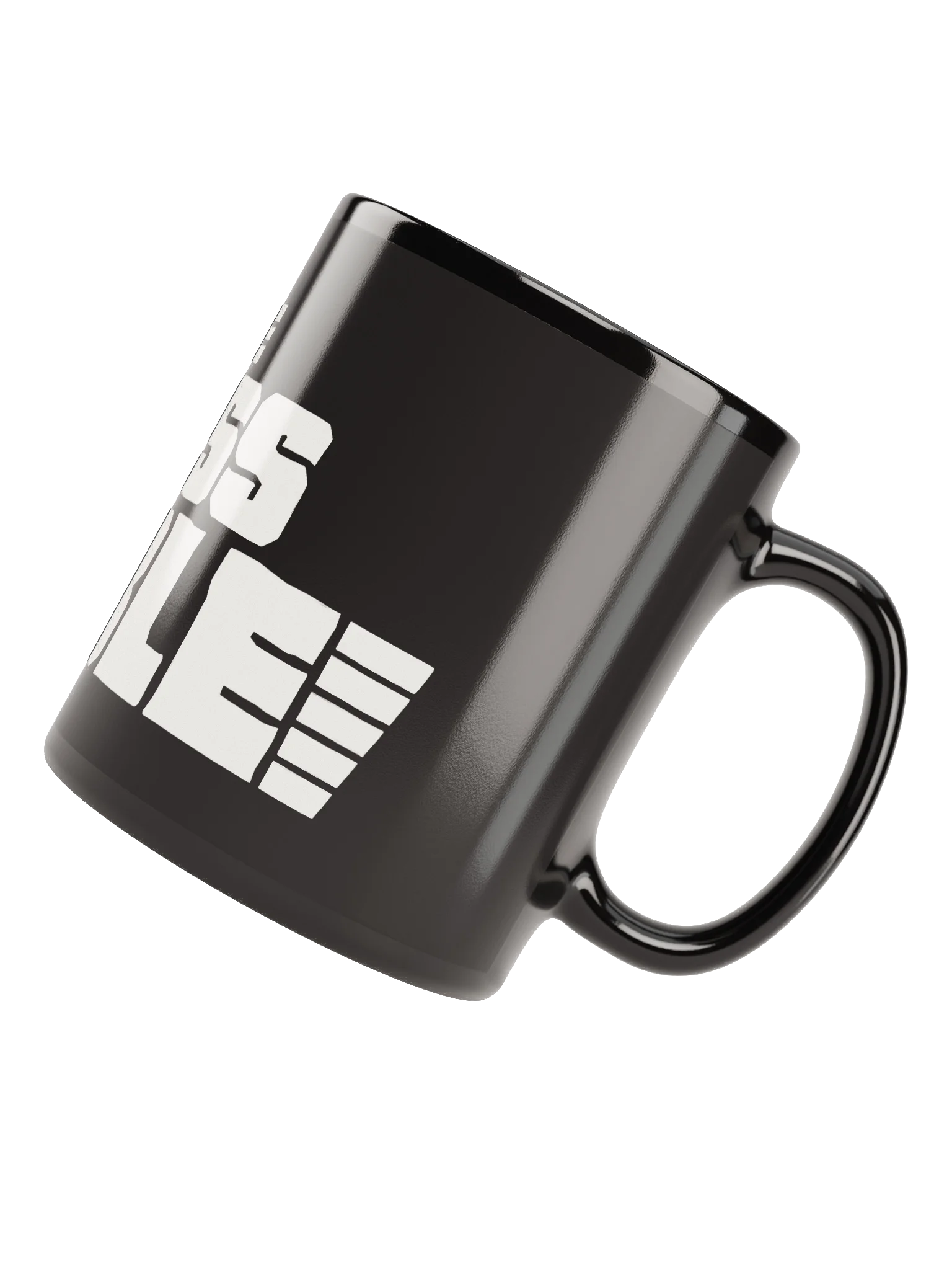 Black Mug with White TMT Banner product image (7)