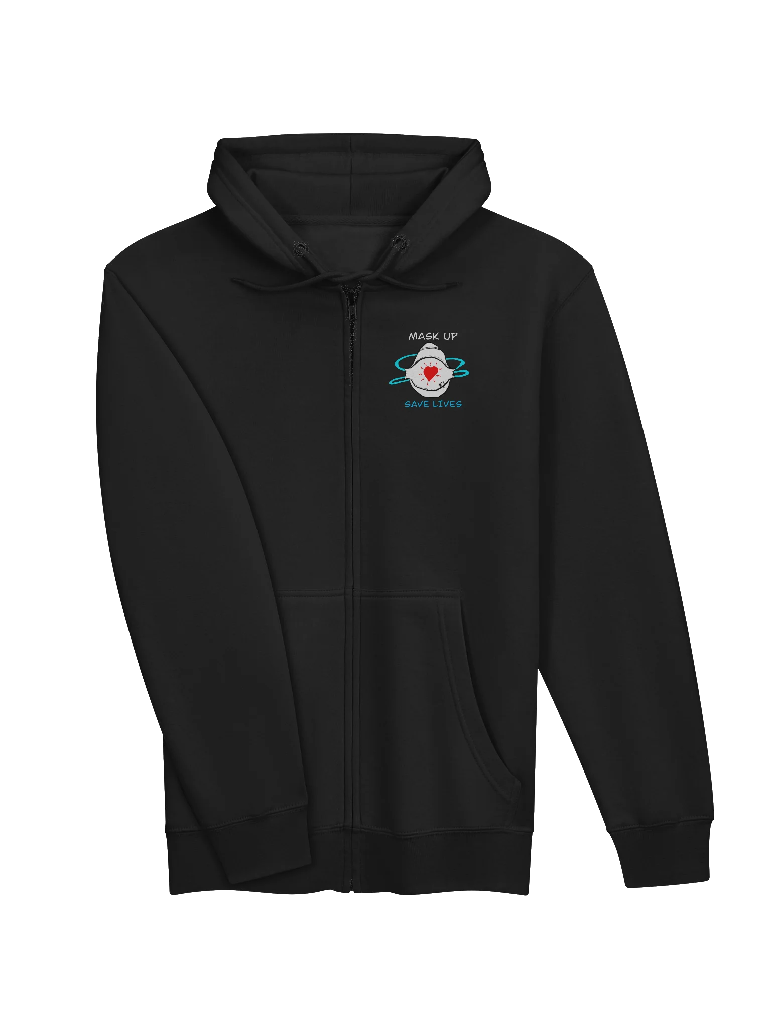 Mask Up Save Lives zip hoodie product image (12)