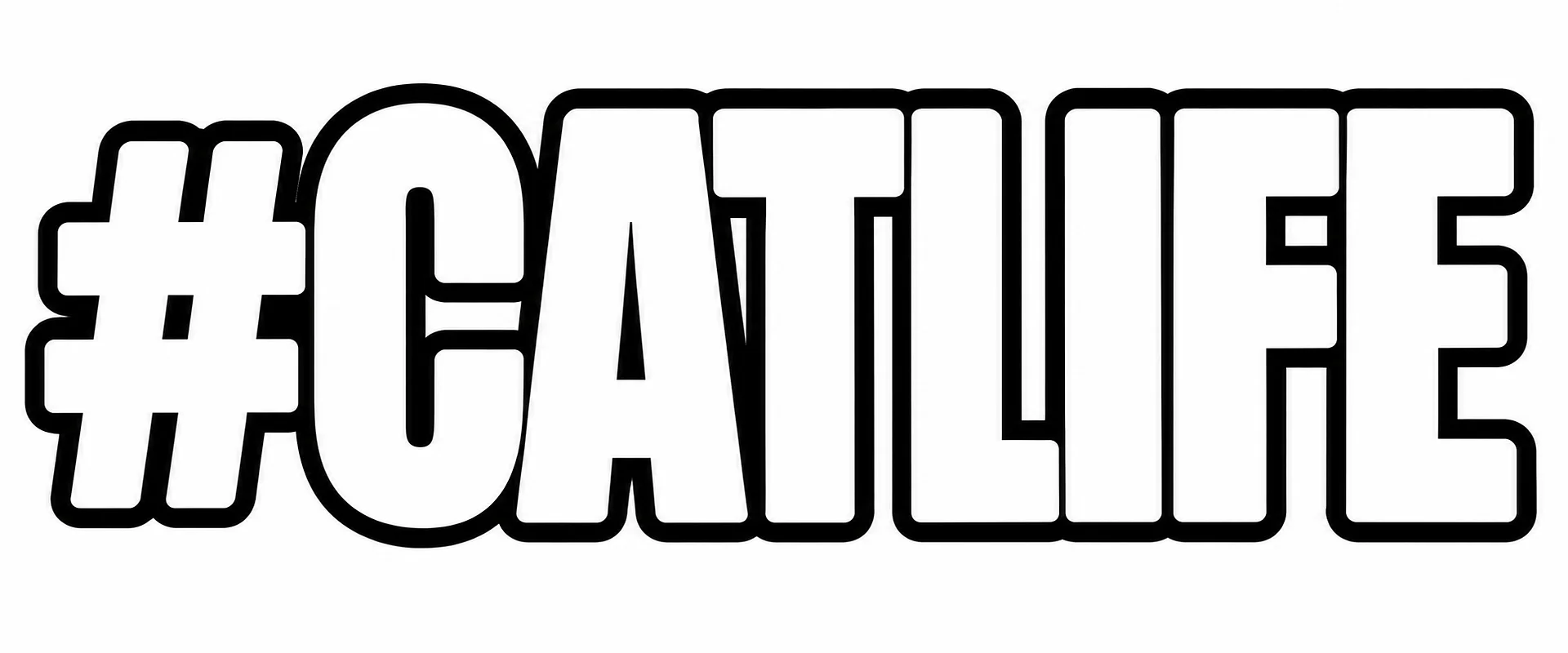 #CATLIFE Bold Die-Cut Sticker product image (1)