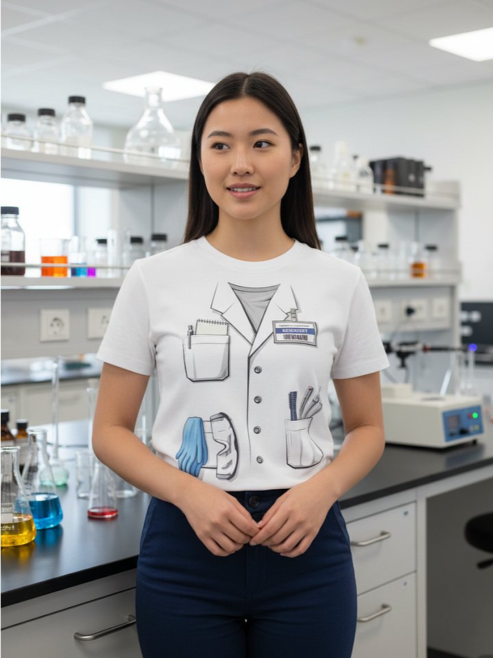 Scientist Lab Coat Costume Tee product image (1)