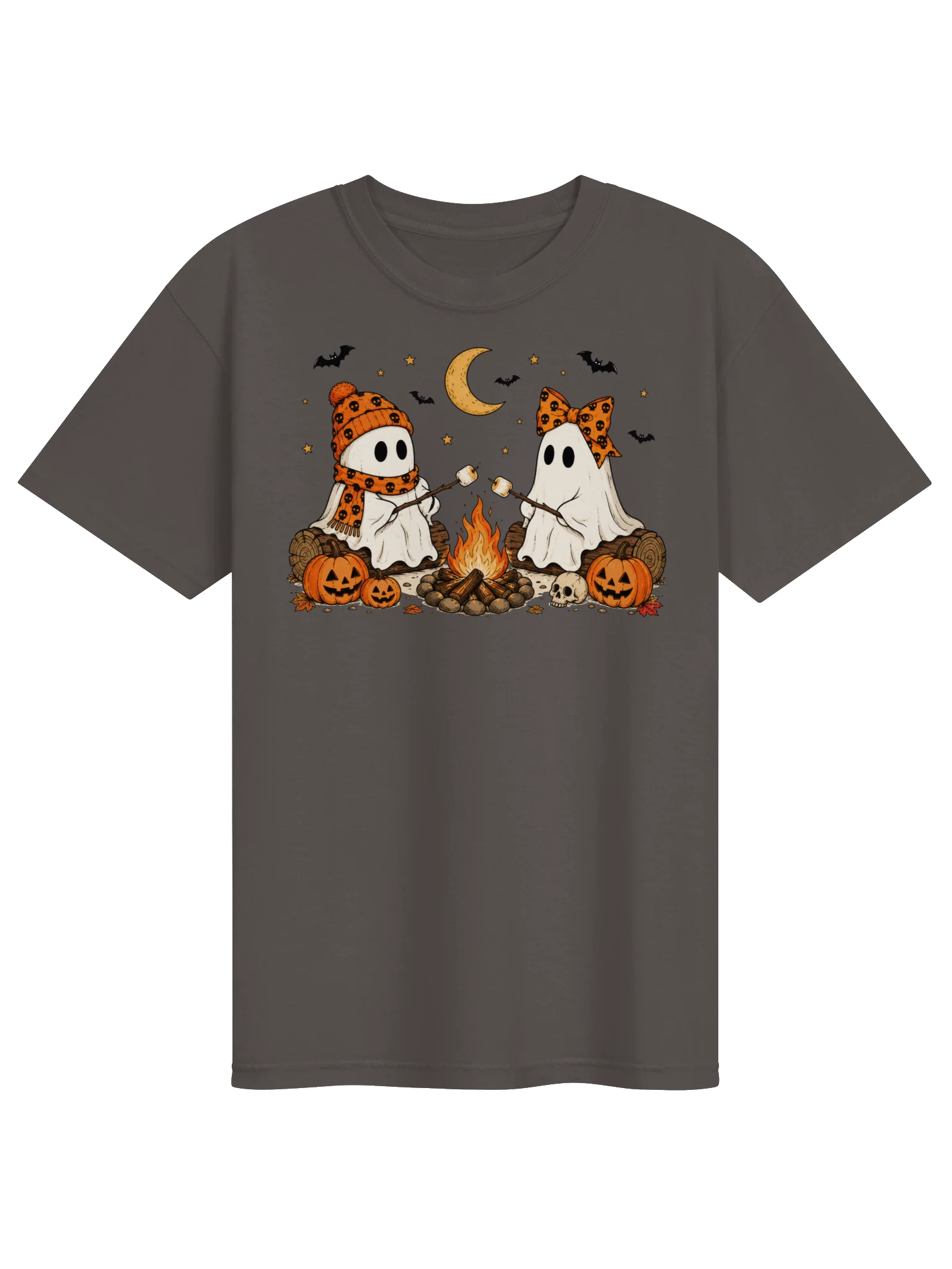 Ghost Campfire Halloween T-Shirt | Comfort Colors 1717 Spooky Season Tee product image (1)