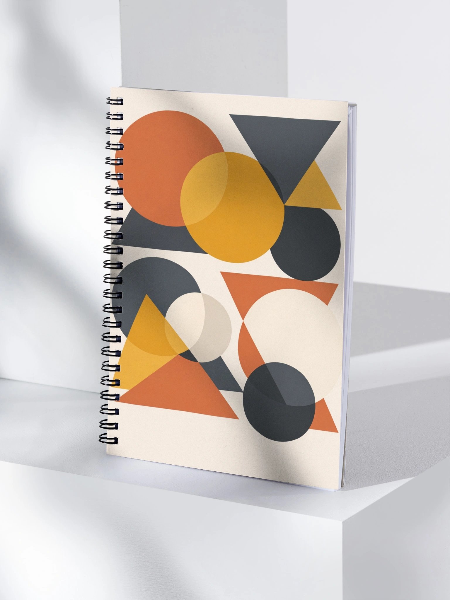 Geometric Fusion Spiral Notebook product image (4)