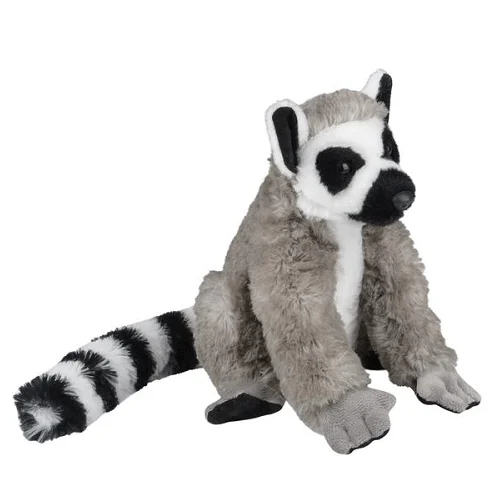 Cute 8" Ring-Tailed Lemur Plush - Soft Stuffed Anime Style Exotic Wildlife Toy product image (2)