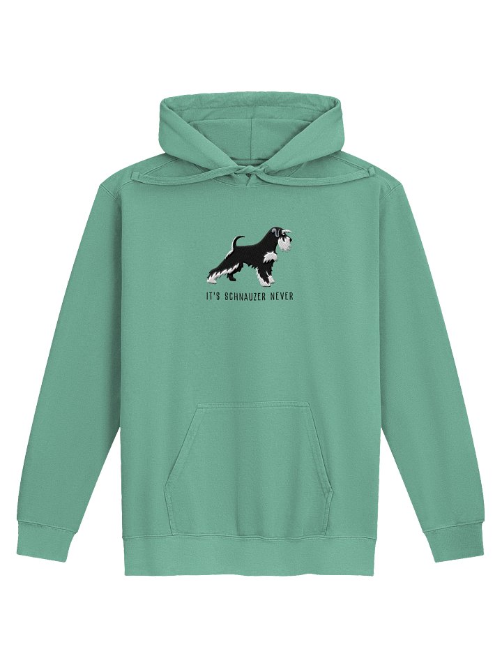 It's Schnauzer Never Premium Hoodie (Embroidered) of a Miniature Schnauzer(Black & Silver) product image (17)