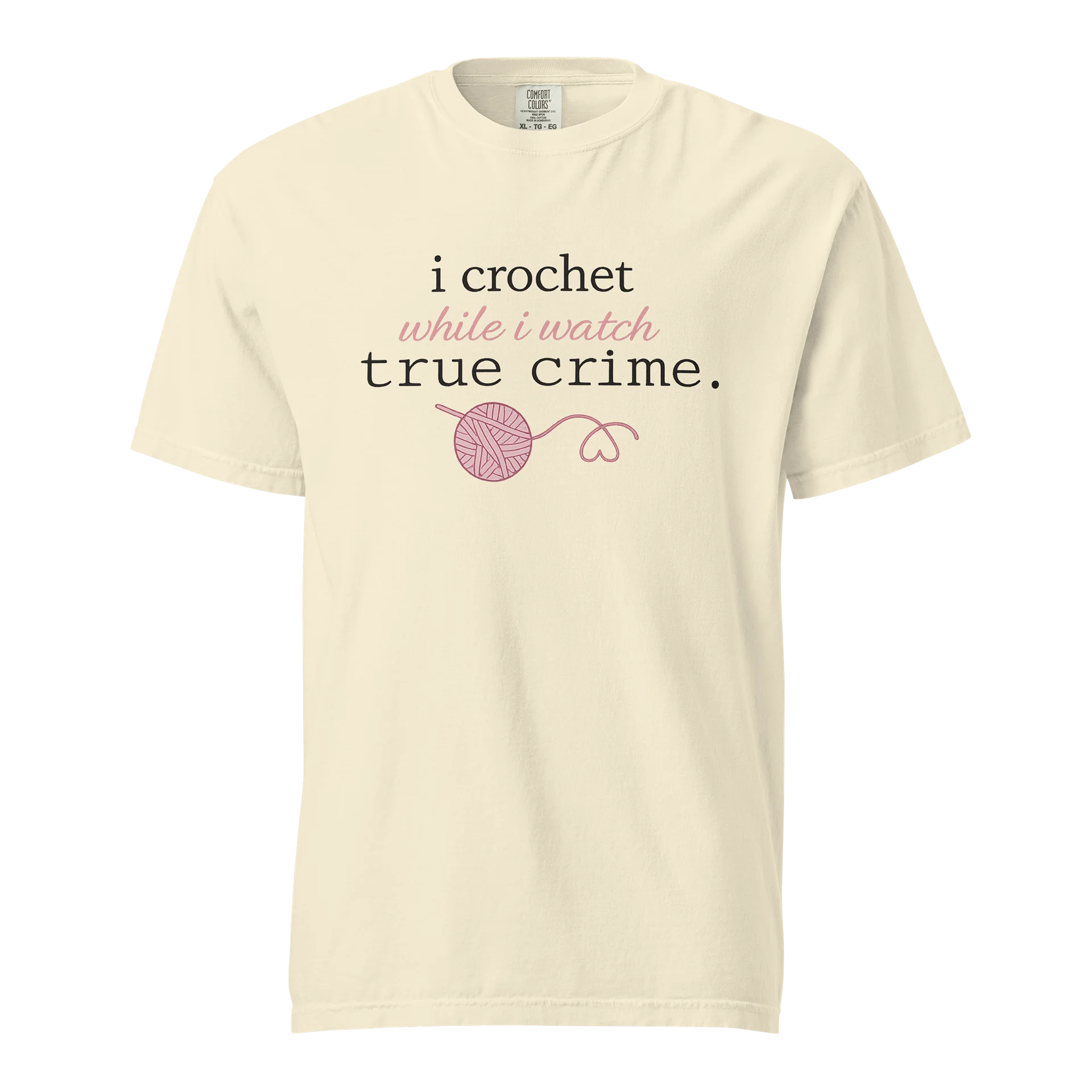 I Crochet While I Watch True Crime Tee product image (2)