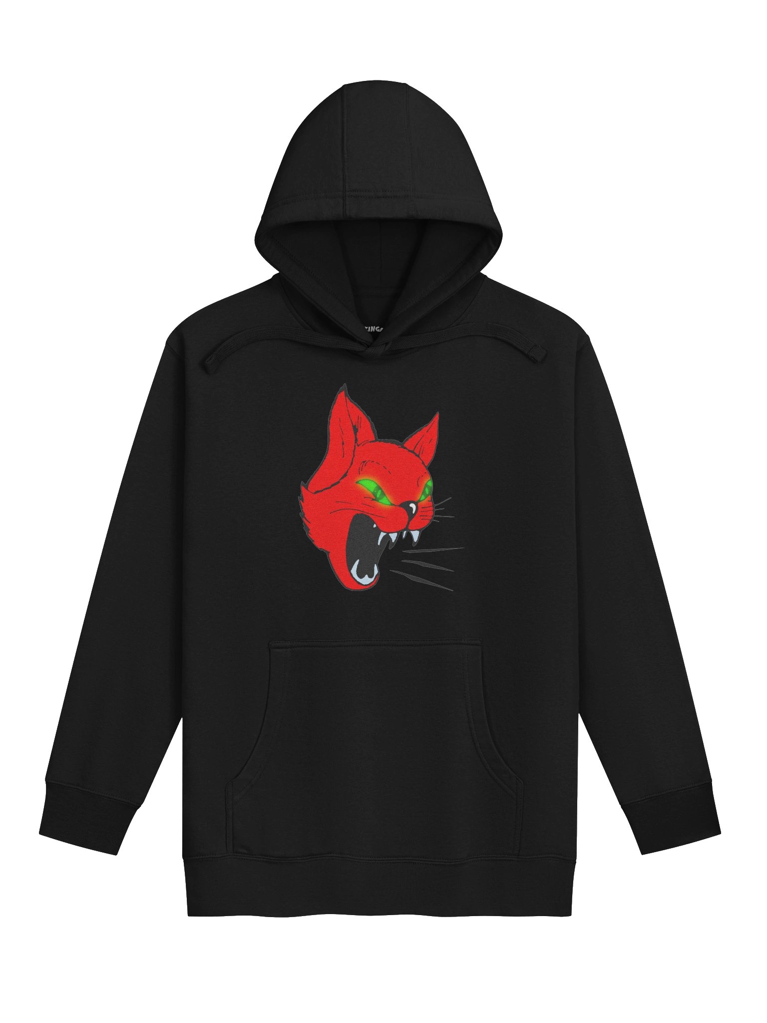 Devilish Cat Logo Hoodie Black product image (1)