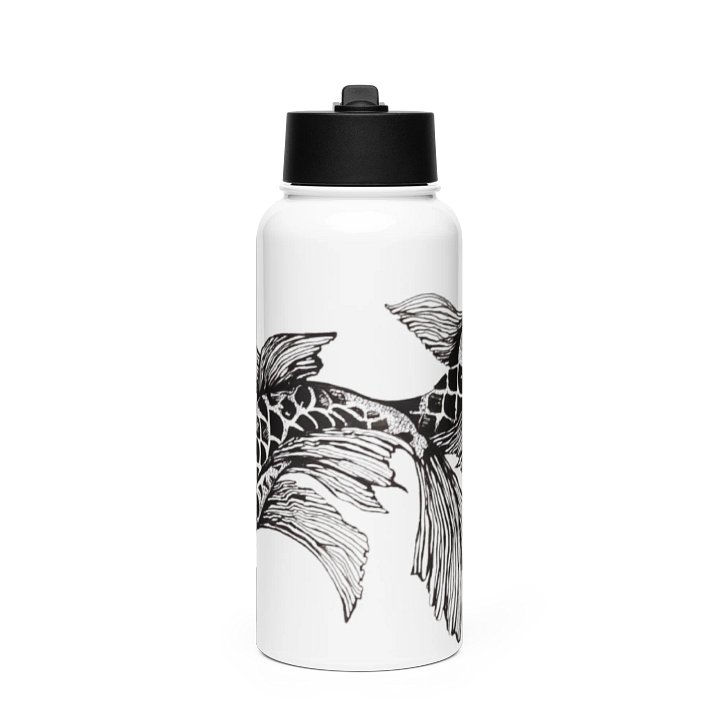 Koi Fish - Stainless Steel Water Bottle with a Straw Lid product image (1)