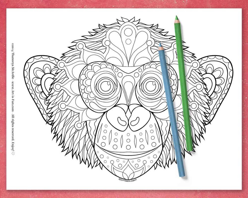 Groovy Animals Coloring Pages product image (12)