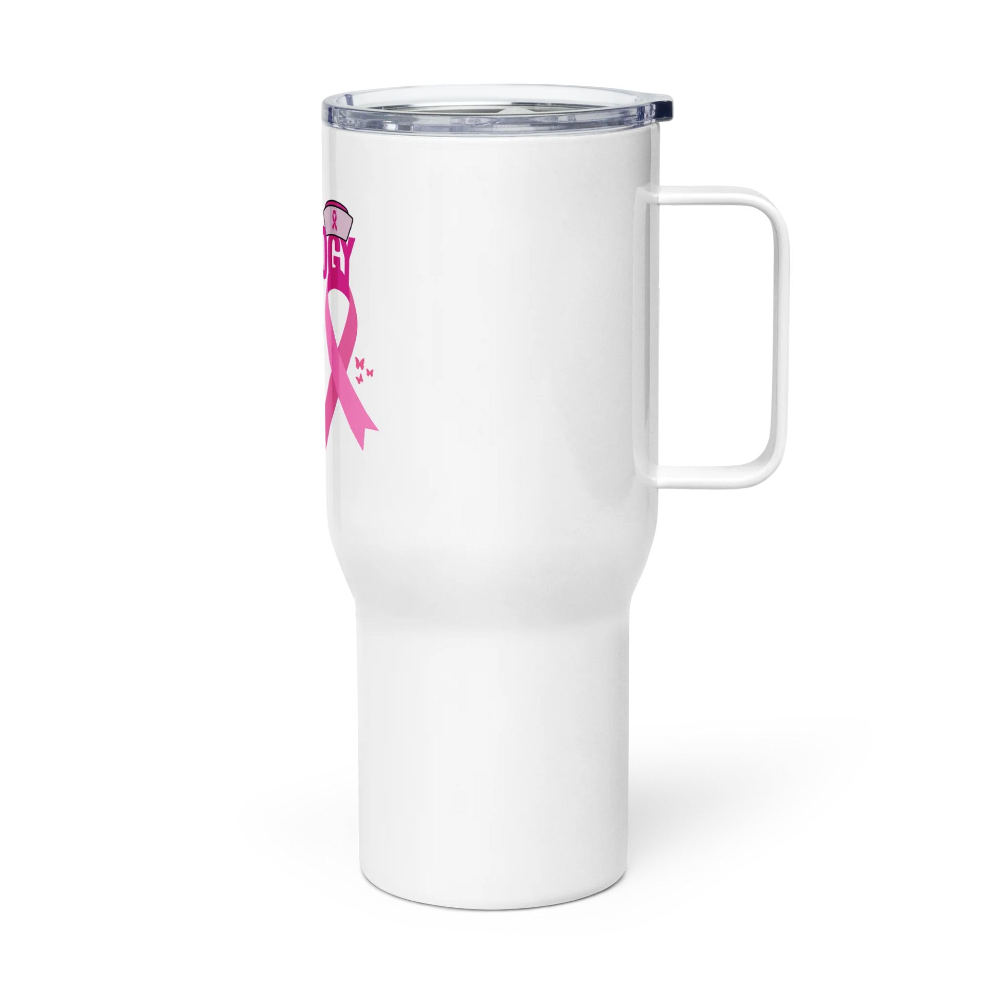 Oncology Black Nurse Breast Cancer Awareness Tumbler product image (4)