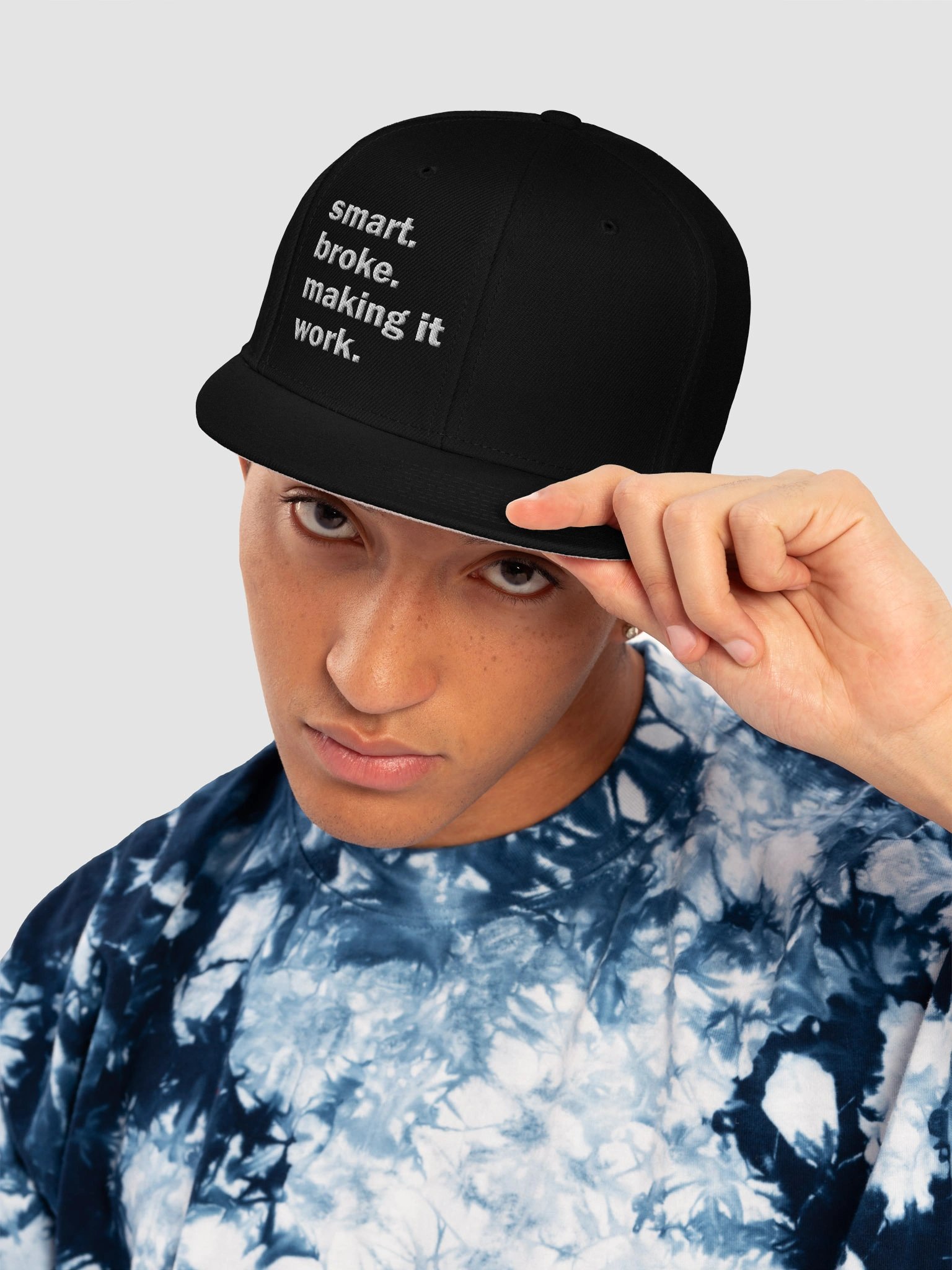 Smart and Broke - Snapback Cap - Black product image (22)