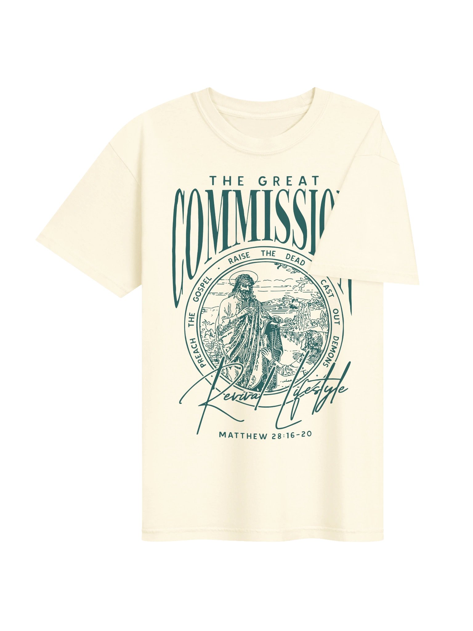 The Great Commission Vintage Christian T-Shirt – Revival Faith Graphic Tee product image (24)