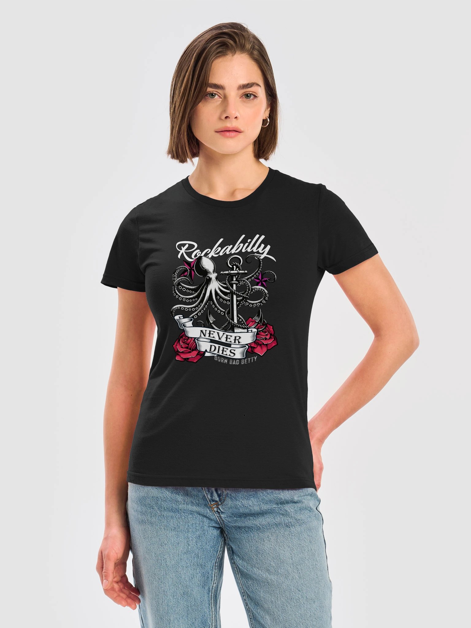 Inked Octo-Anchors Women's T-shirt product image (2)