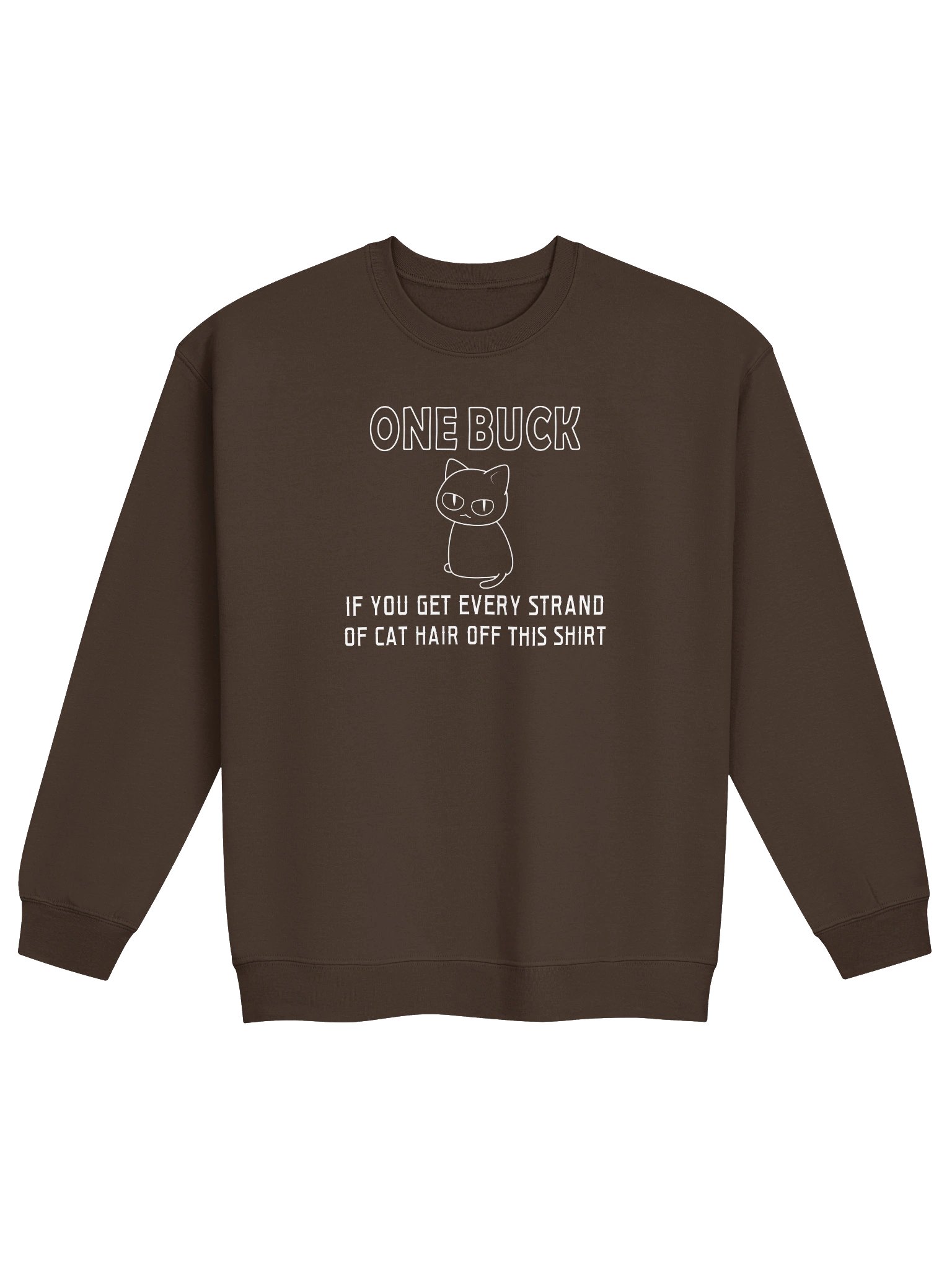Cat Hair on Shirt - Unisex Adult Sweatshirt product image (1)