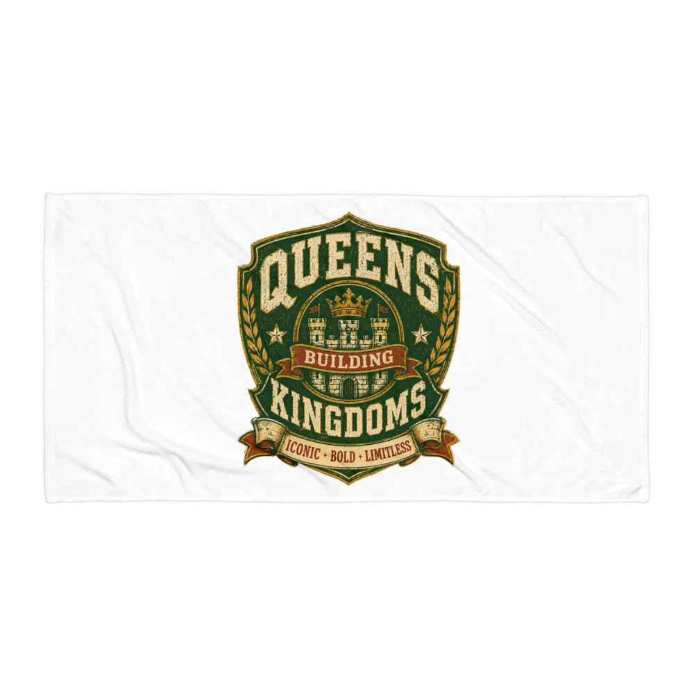 Queens Building Kingdoms Royal Crest Beach Towel product image (1)